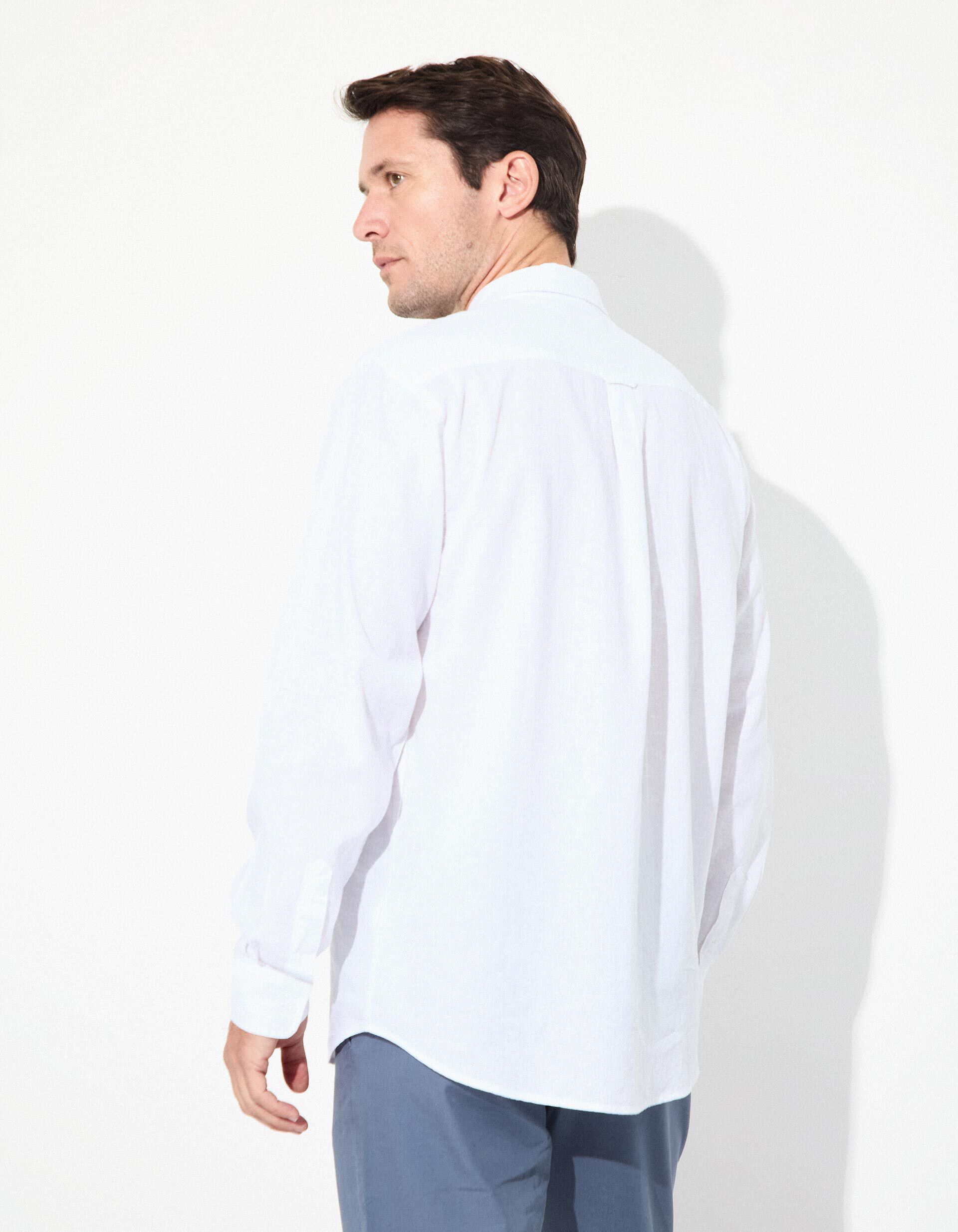 Comprar Online Camisa com Linho, Homem, Branco 