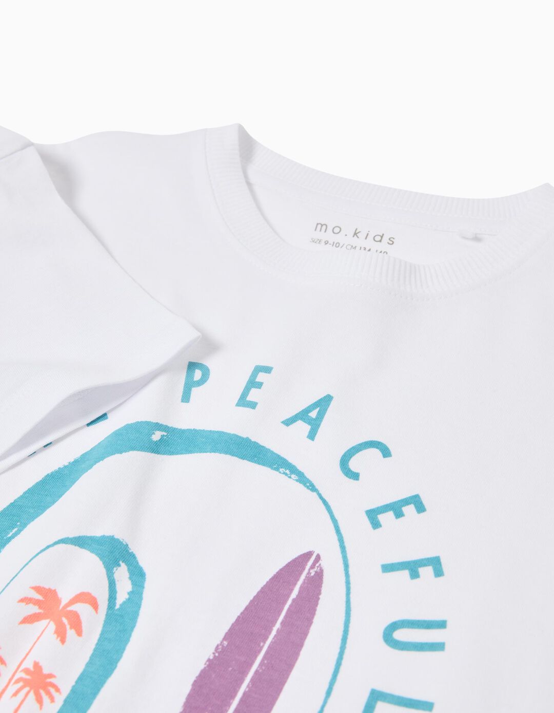 T-shirt Print, Menino, Branco