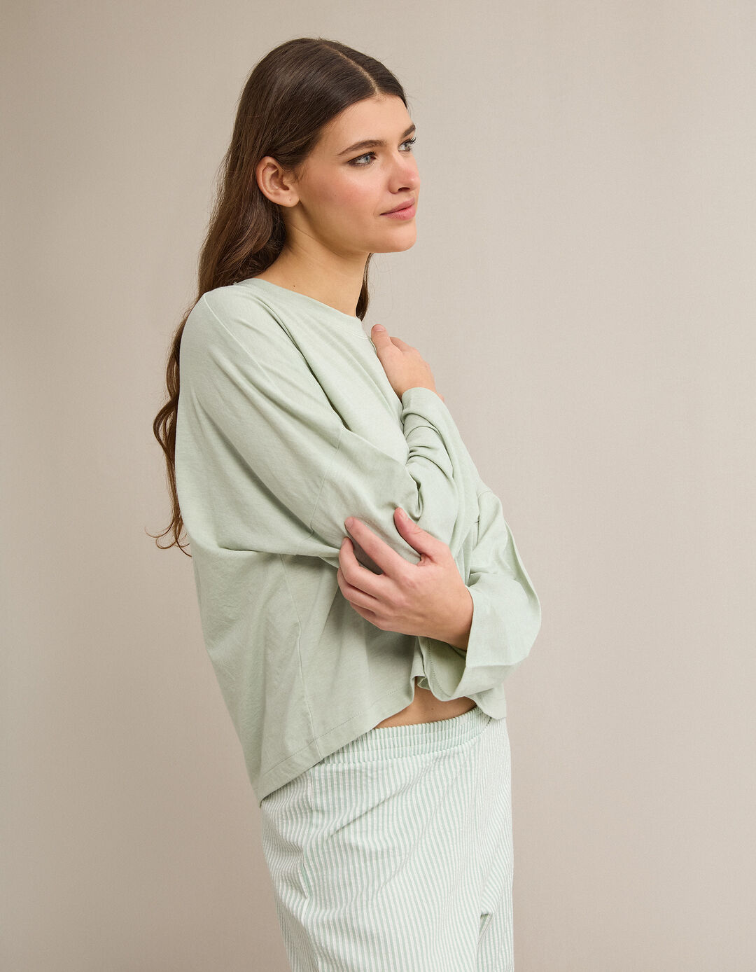 Pijama, Mulher, Verde Claro