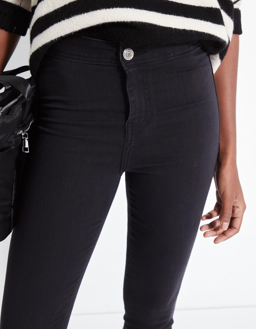 Calças Jeggings, Mulher, Preto