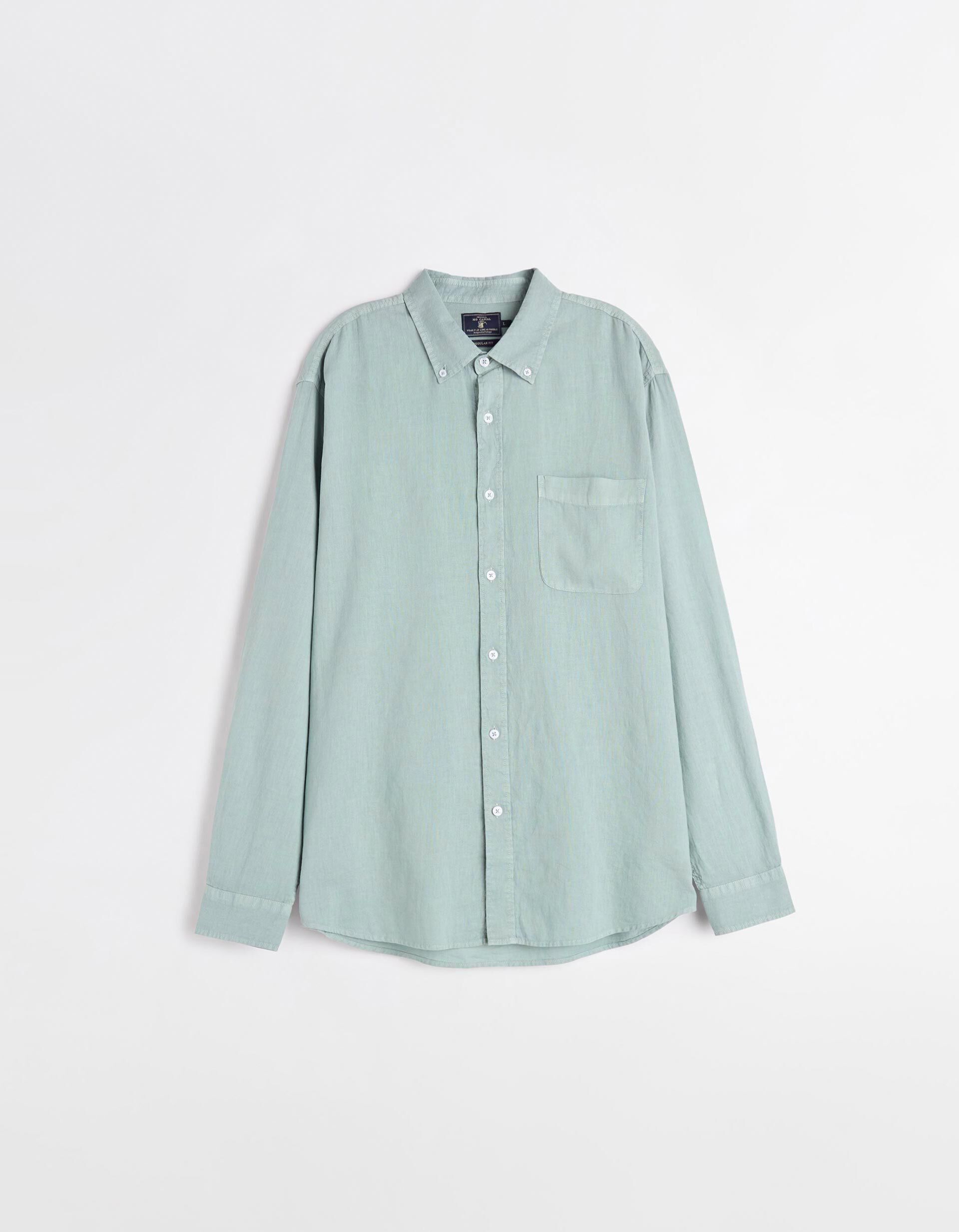Comprar Online Camisa com Linho, Homem, Verde