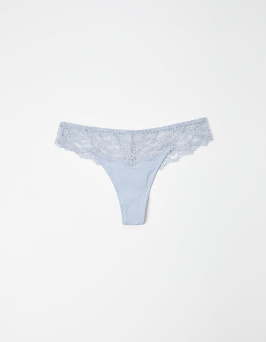 Comprar Online Cuecas Brasileiras com Renda, Mulher, Azul