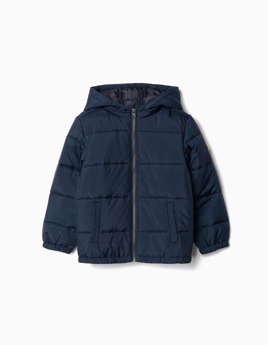 Comprar Online Casaco Acolchoado com Capuz, Menino, Azul Escuro