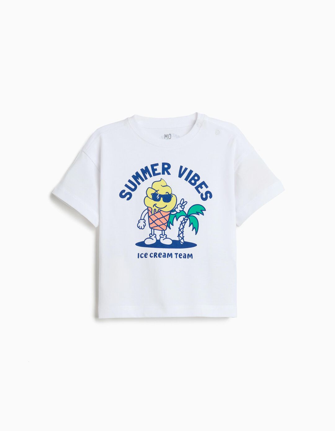 T-shirt Estampada, Menino, Branco