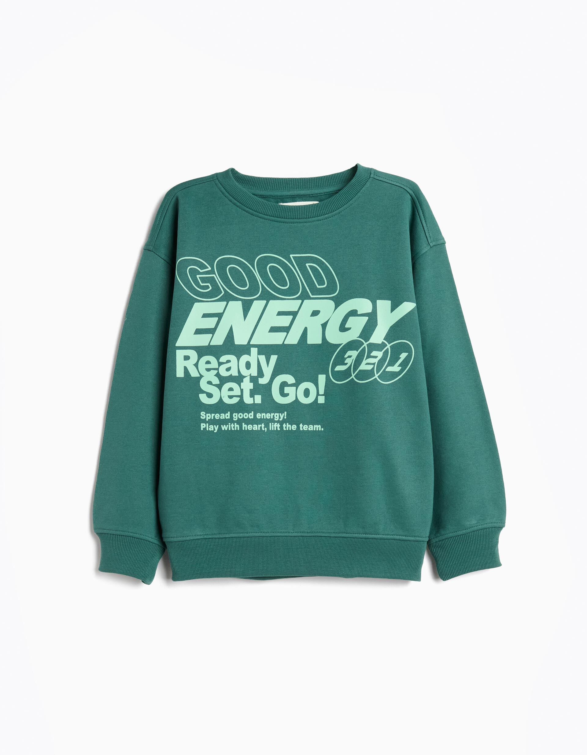 Comprar Online Sweatshirt de Felpa, Menino, Verde Escuro