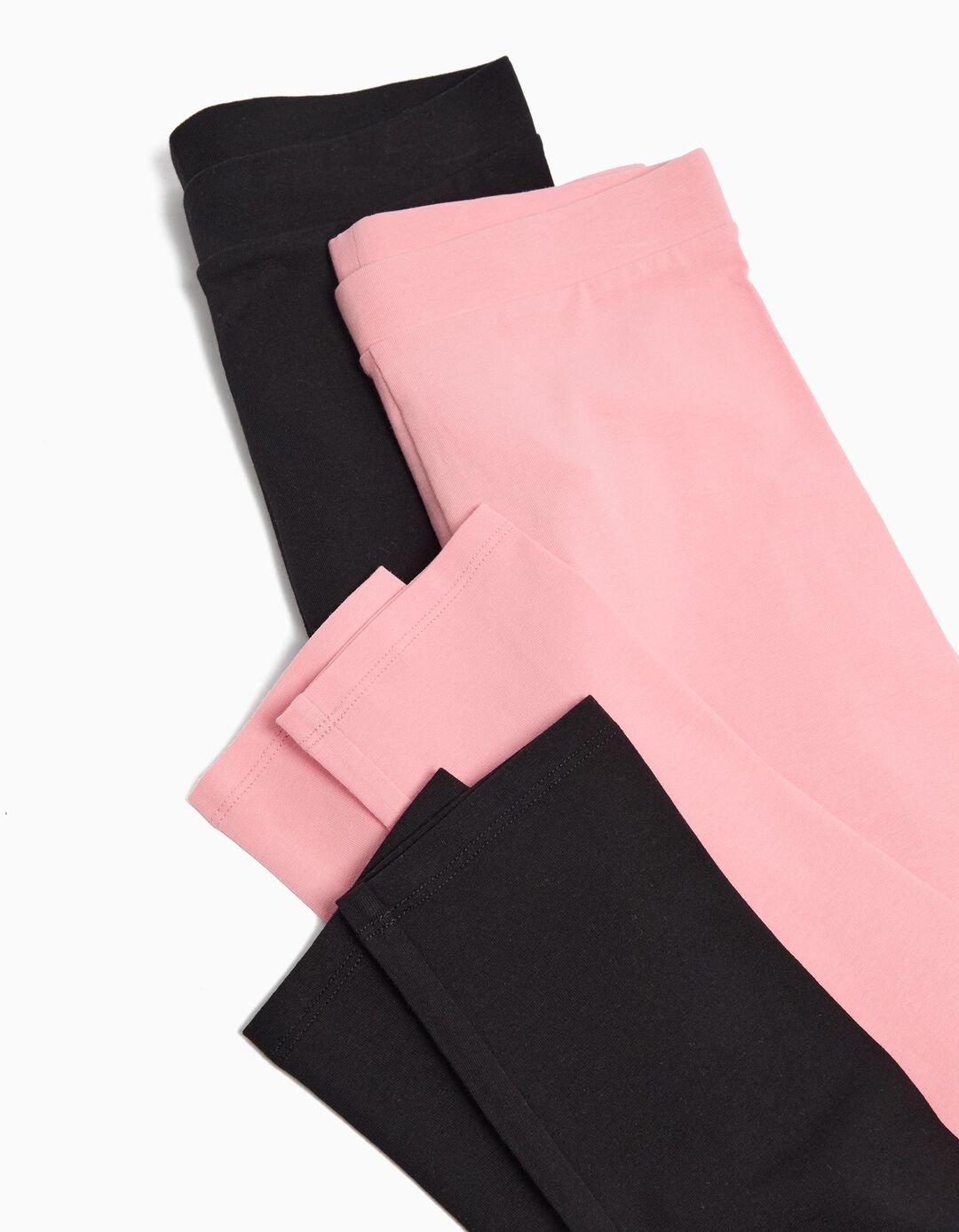 Pack 2 Pares de Leggings Lisas, Menina, Multicor
