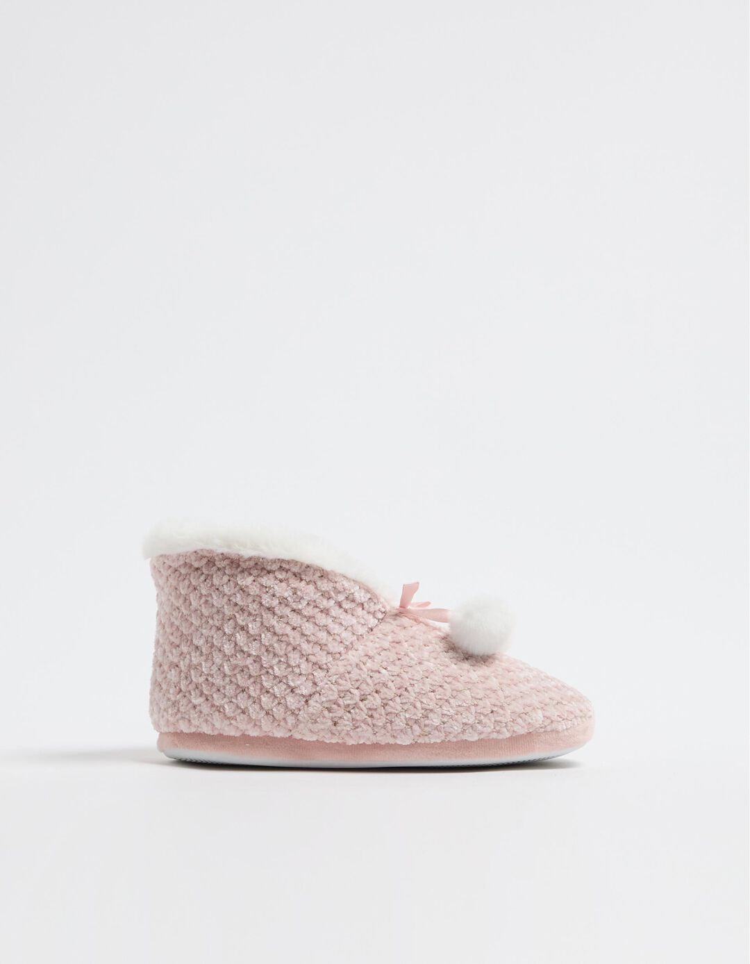 Botinhas Lurex Pompons, Mulher, Rosa Claro