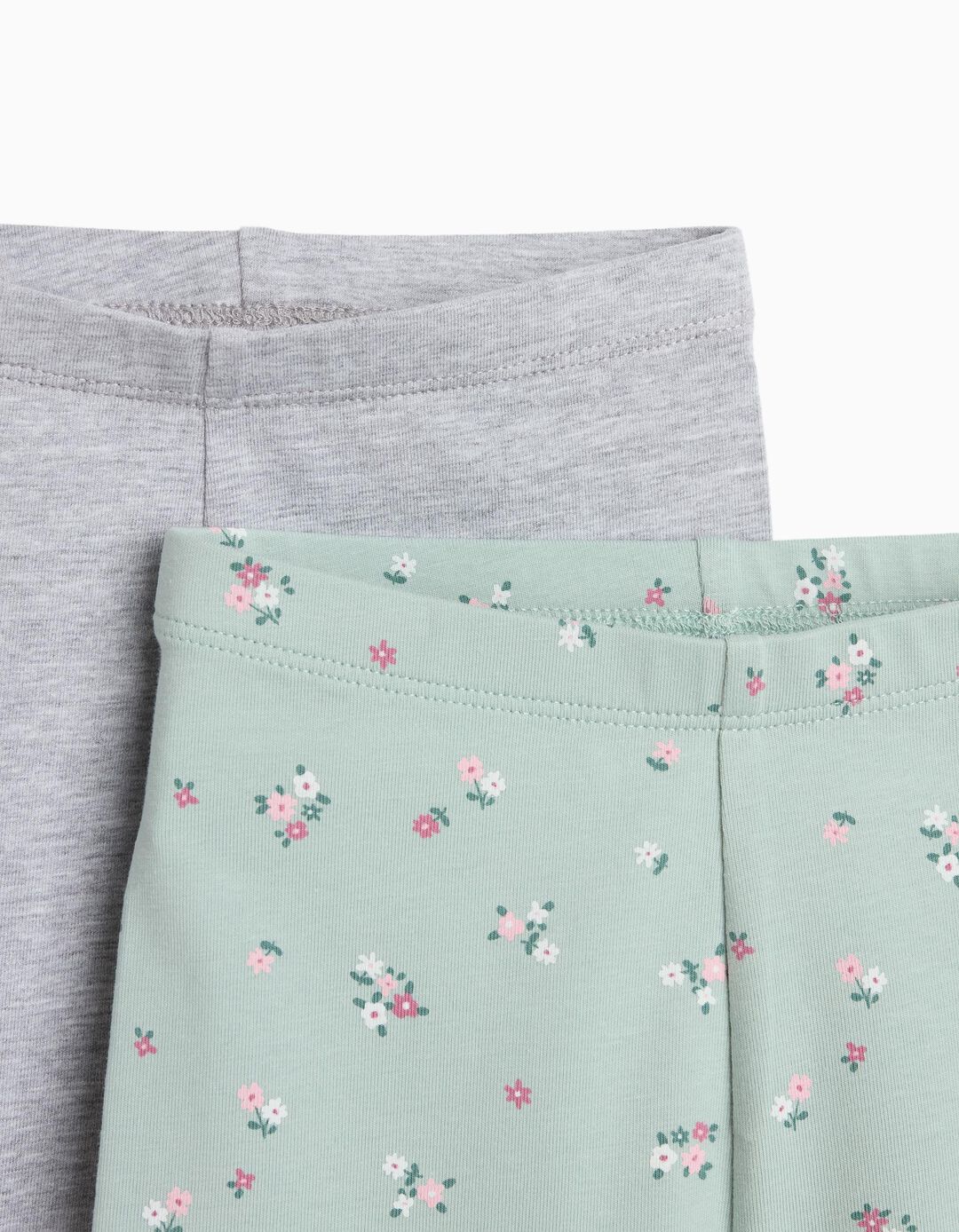 Pack 2 Leggings, Menina, Cinzento Claro