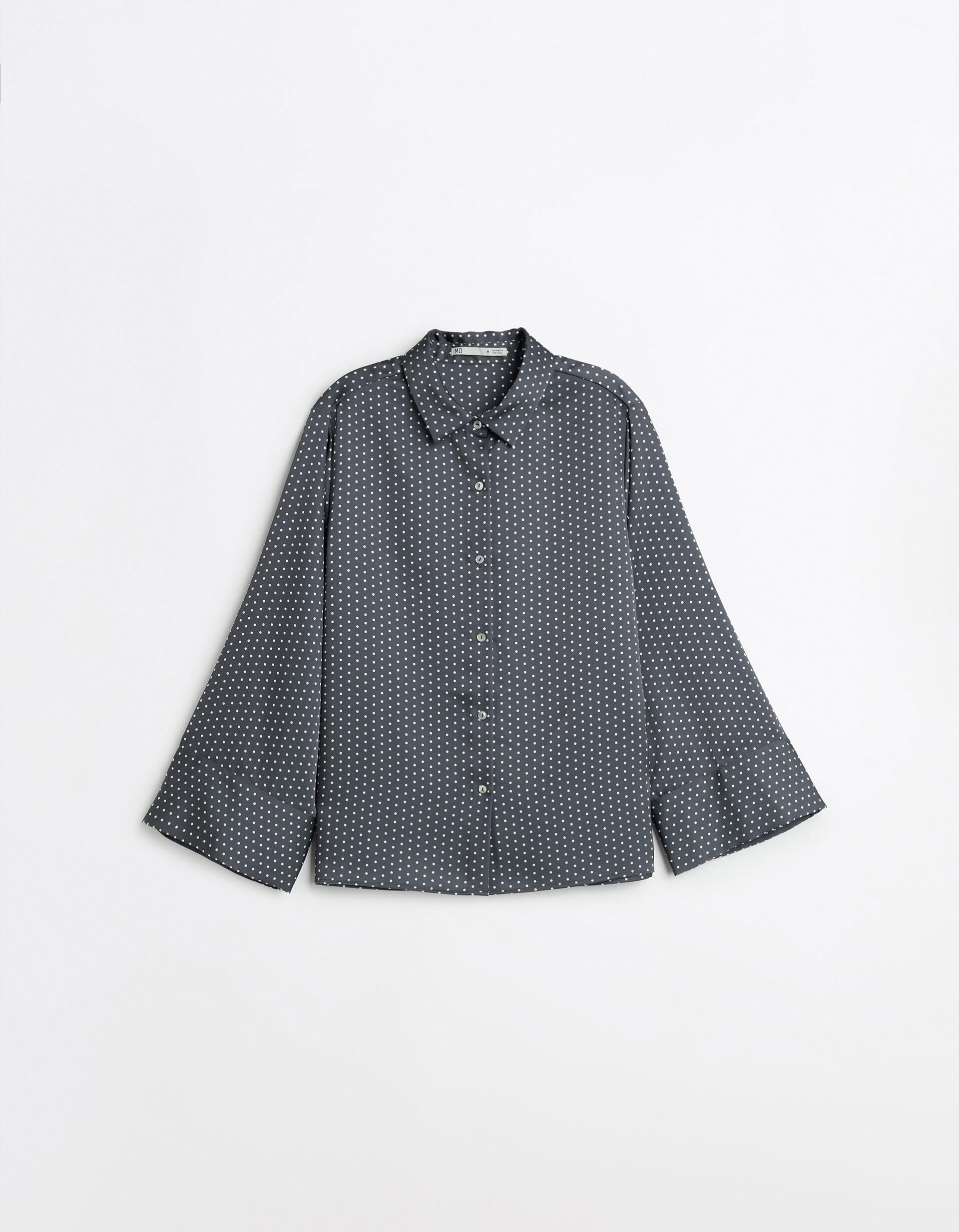 Comprar Online Camisa Acetinada, Mulher, Cinzento