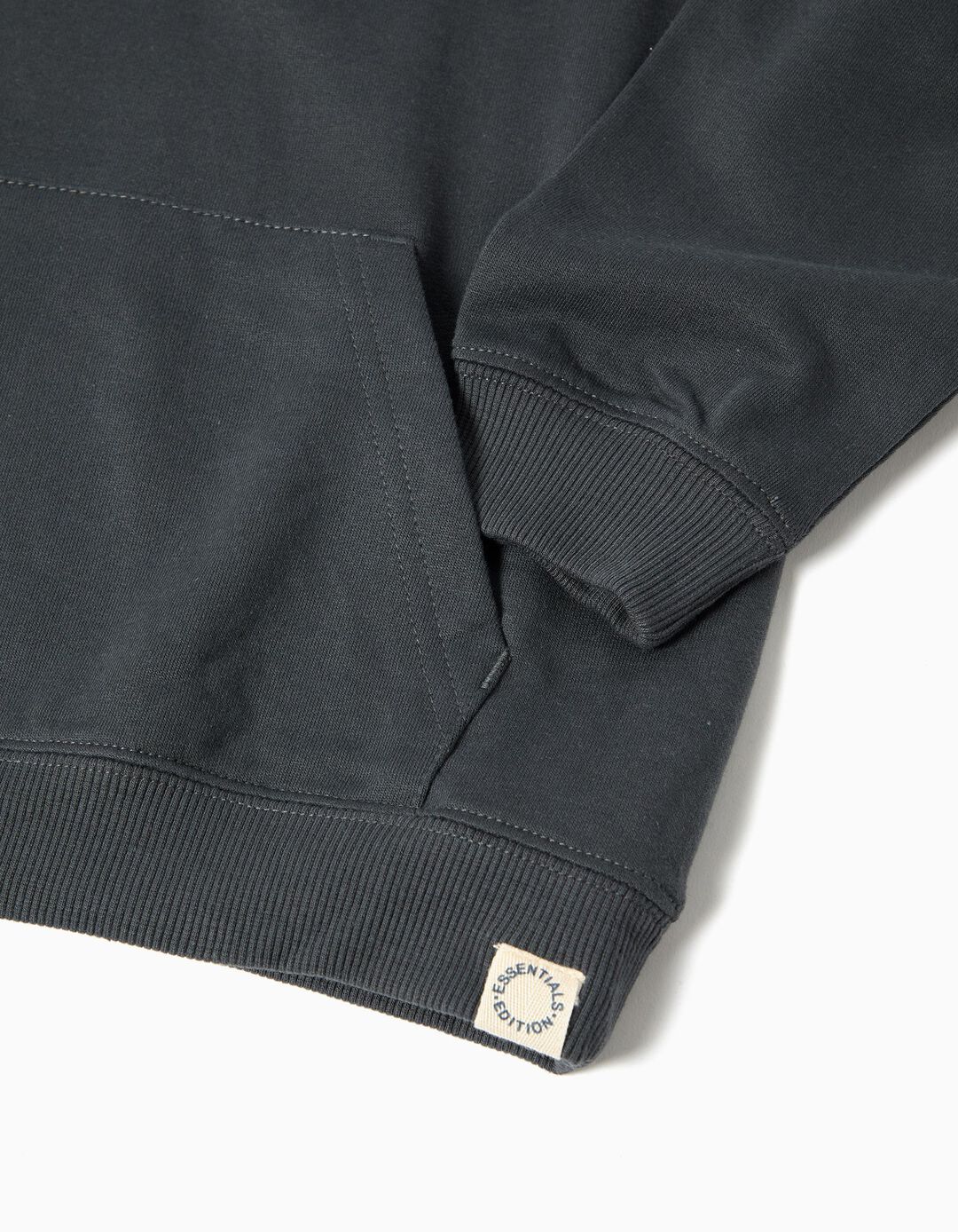 Sweatshirt com Capuz, Menino, Cinzento Escuro