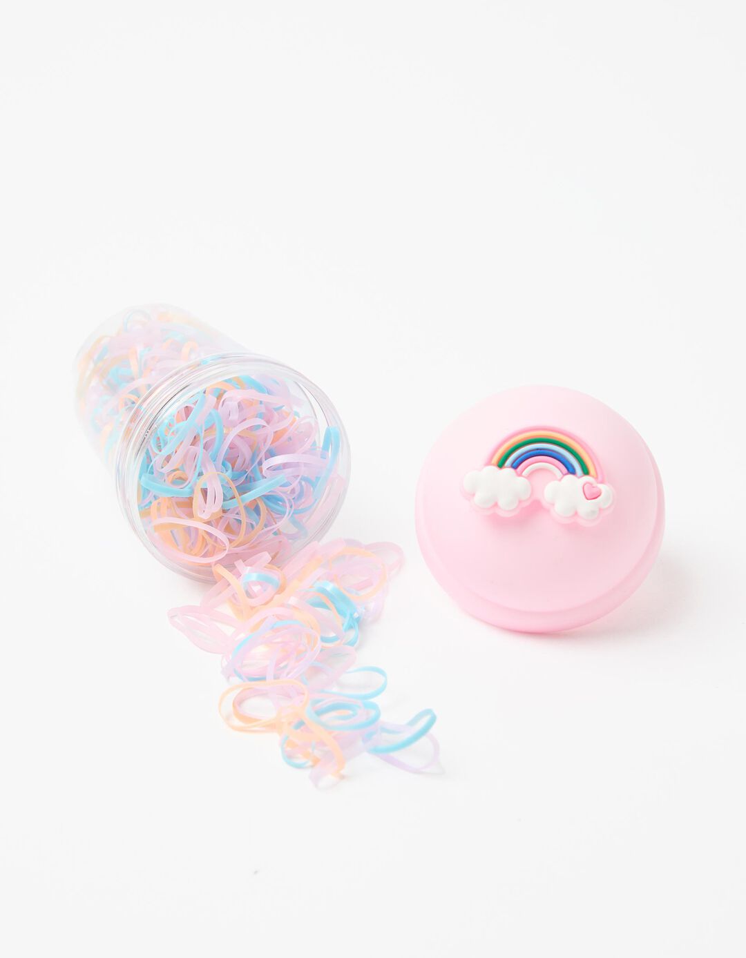 Caixa 400 El&aacute;sticos de Cabelo, Menina, Multicolor