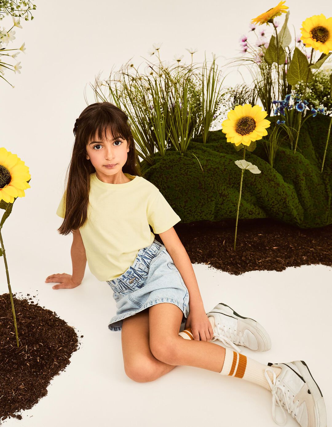 T-shirt, Menina, Amarelo
