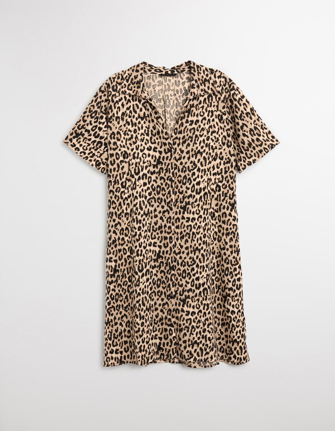 Vestido Leopardo, Mulher, Preto