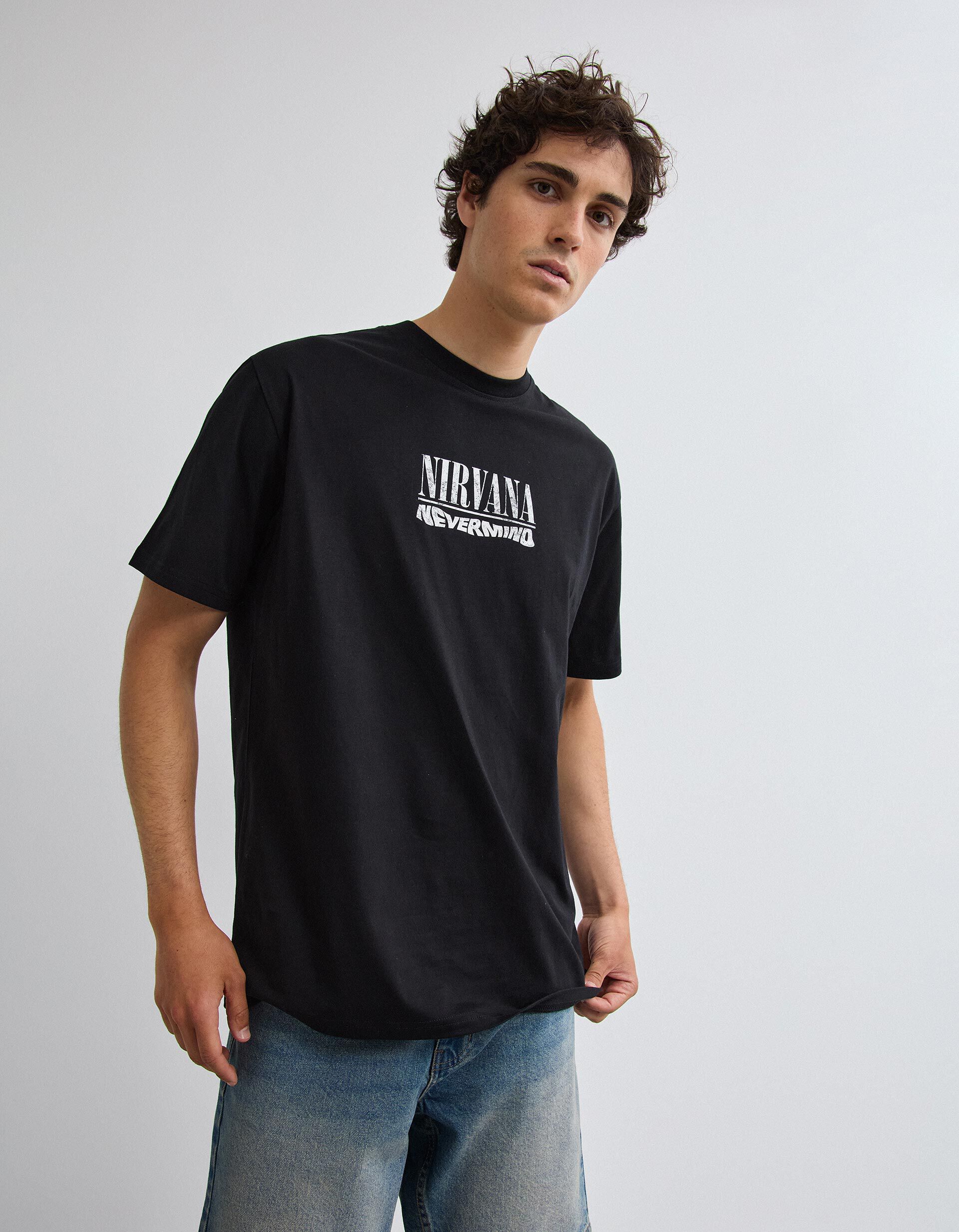 Comprar Online T-shirt Nirvana, Homem, Preto