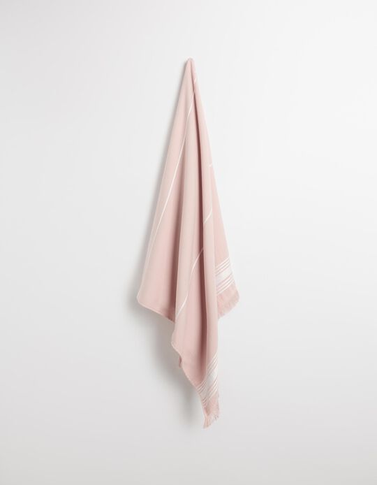 Comprar Online Toalha de Praia com Franjas, Mulher, Roxo Claro