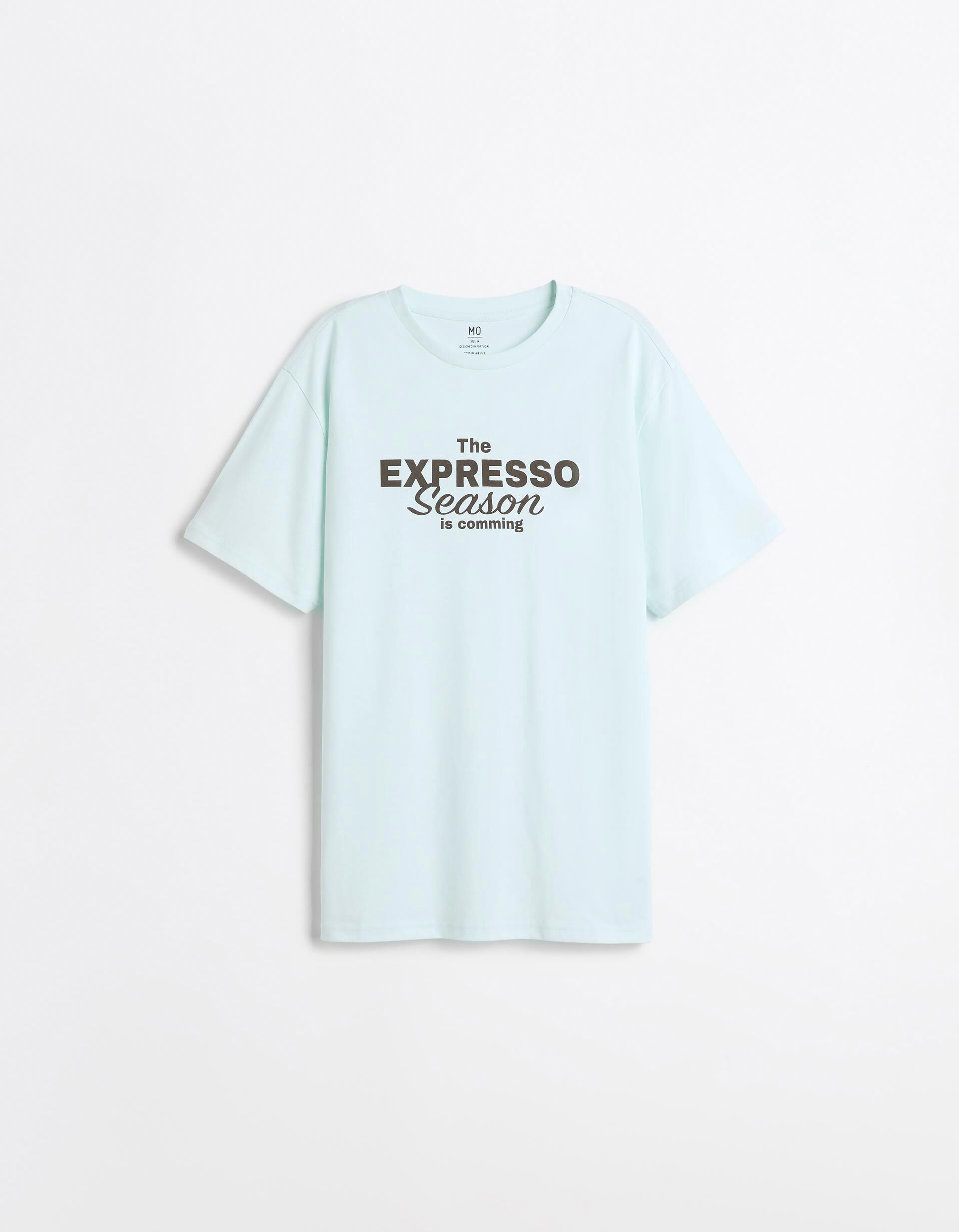 Comprar Online T-shirt Jersey Estampada, Homem, Azul Claro