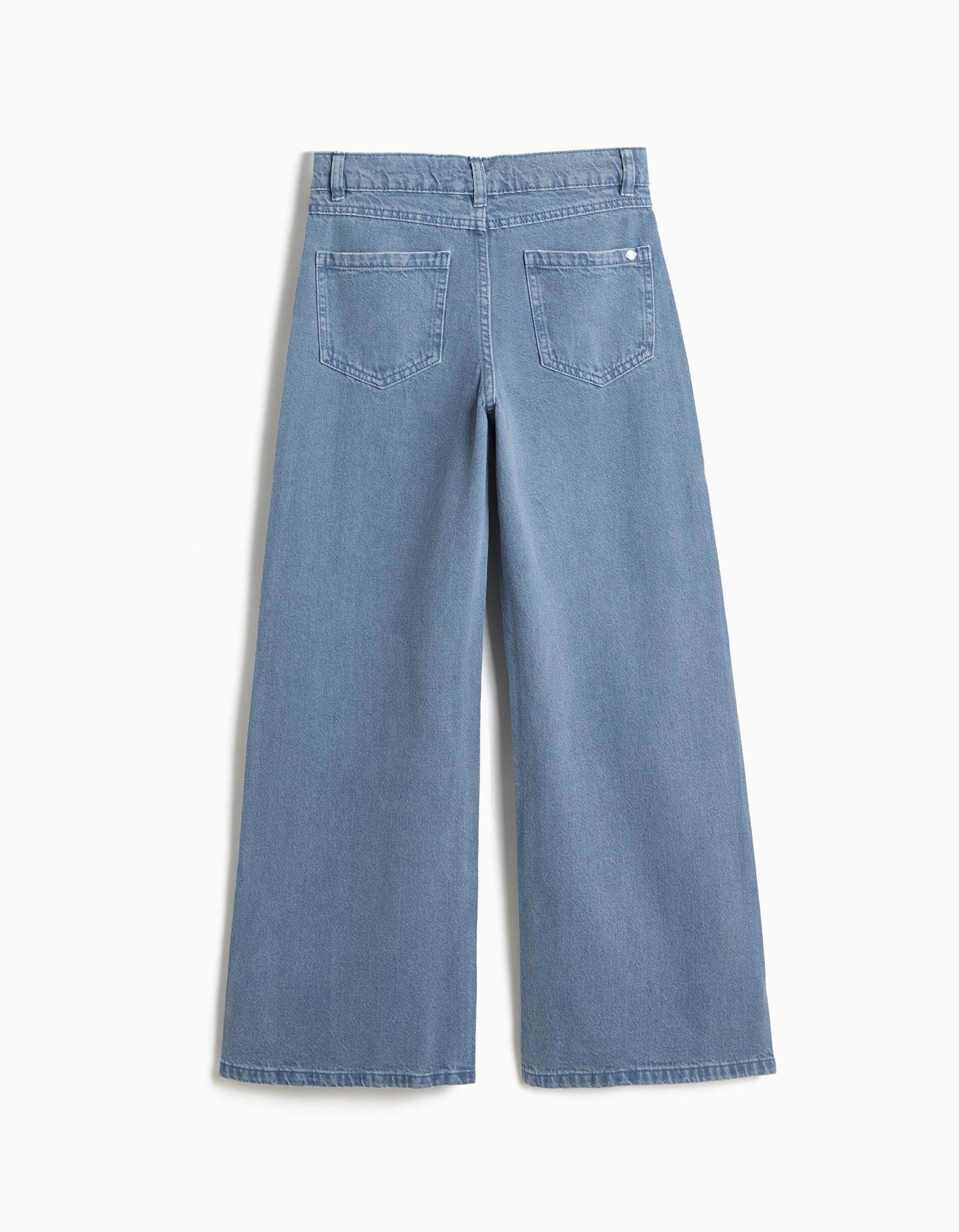 Comprar Online Cal&ccedil;as Wide Leg, Menina, Azul Escuro