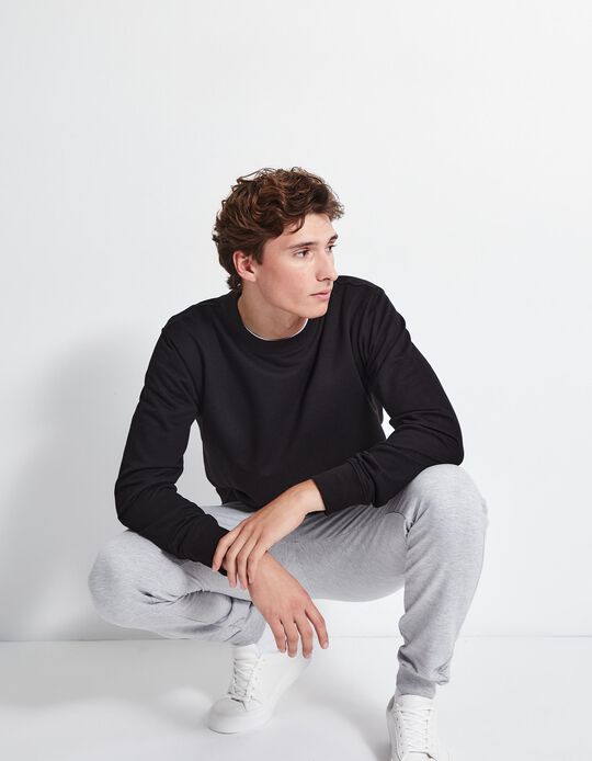 Comprar Online Sweatshirt de Felpa, Homem, Preto