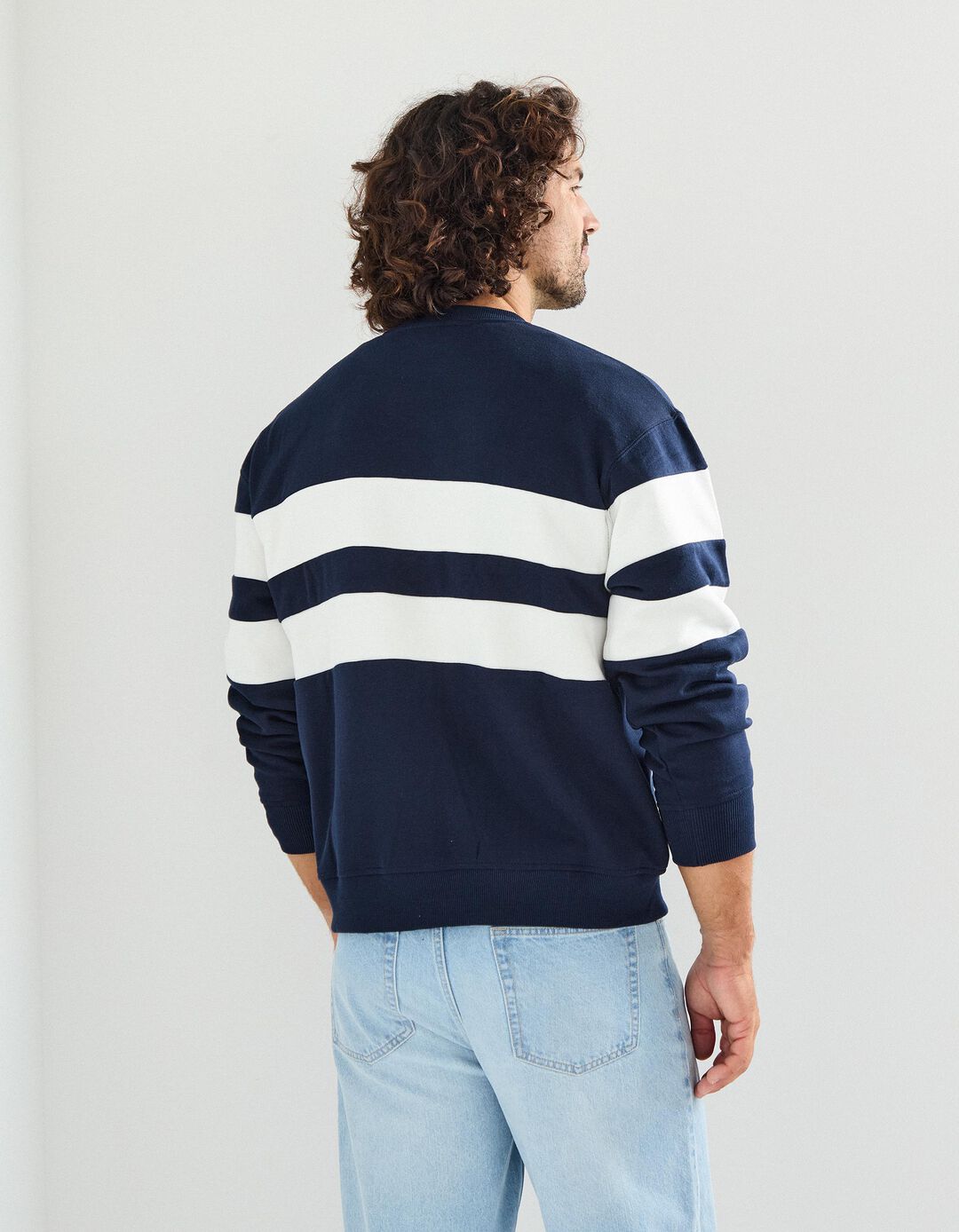 Sweatshirt de Felpa, Homem, Azul Escuro