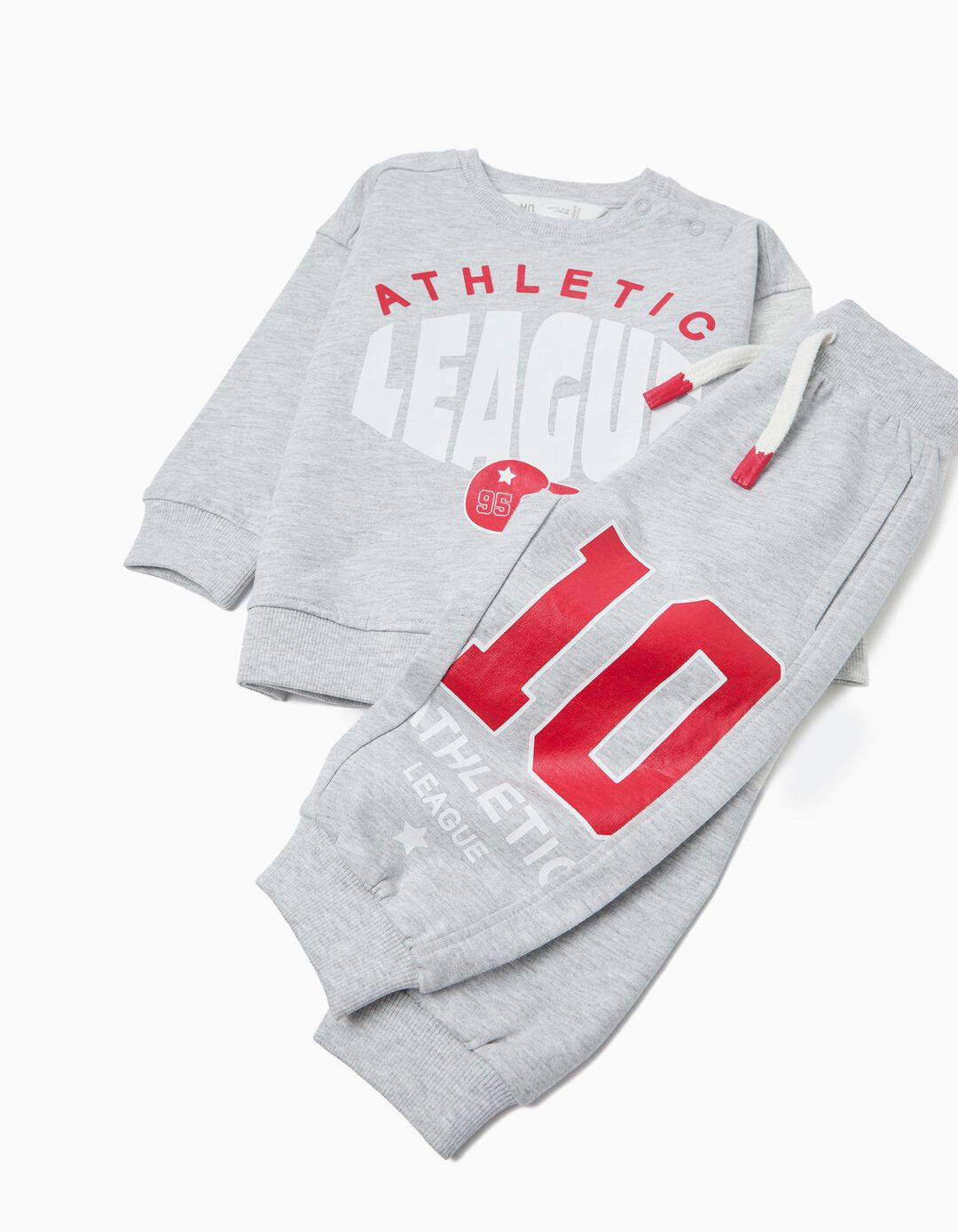 Conjunto de Jogging, Menino, Cinzento Claro