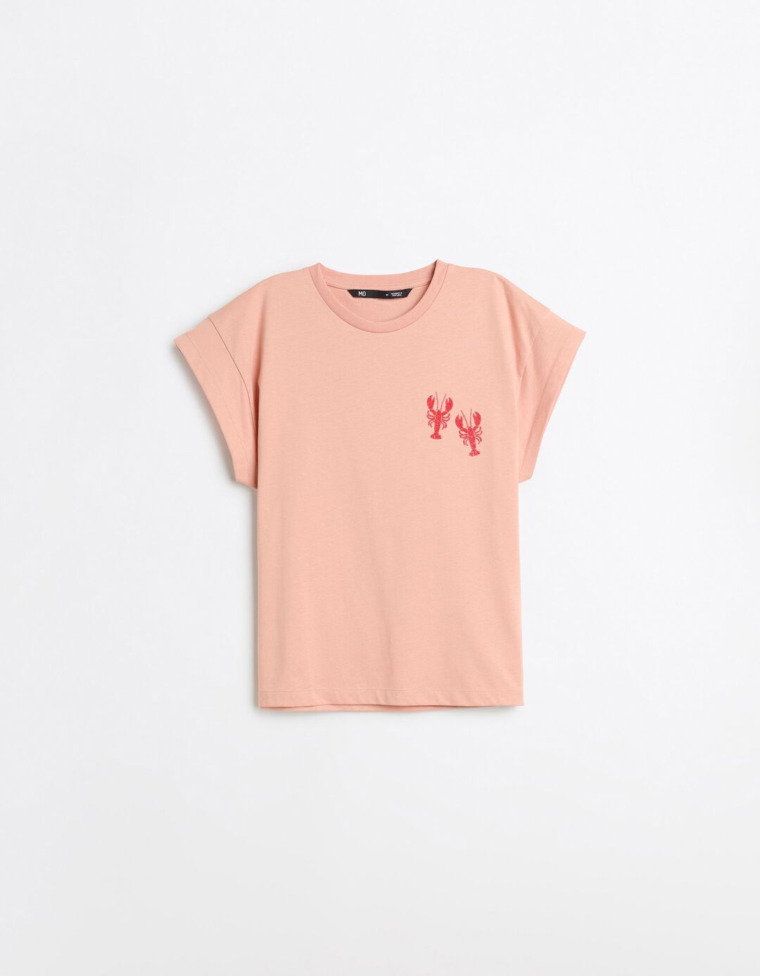 T-shirt Estampado, Mulher, Laranja