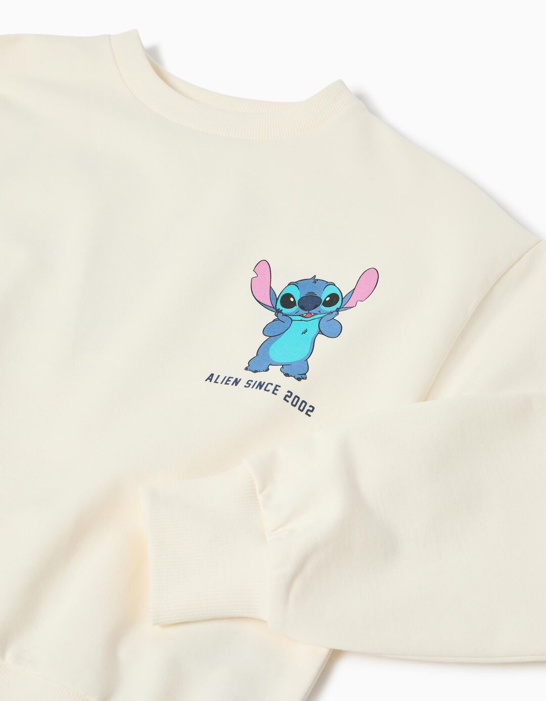 Sweatshirt 'Stitch', Menina, Branco