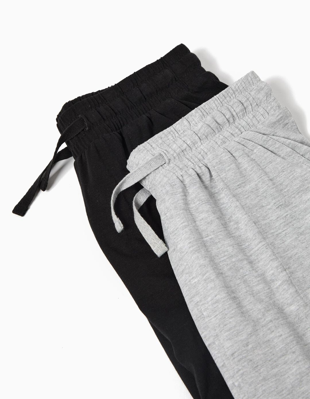 Pack 2 Calções Jersey, Menino, Cinzento Claro 