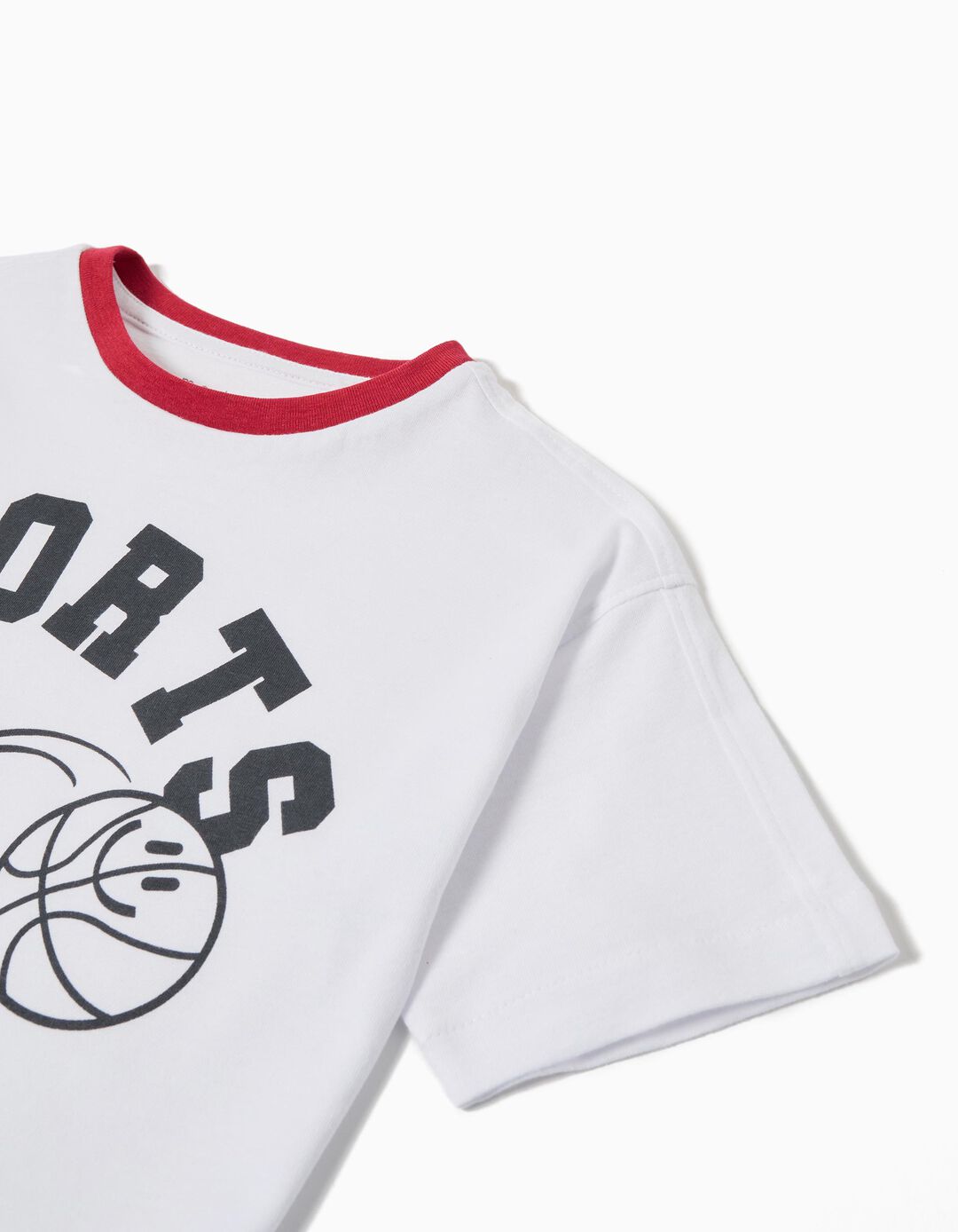 T-shirt Print, Menino, Branco