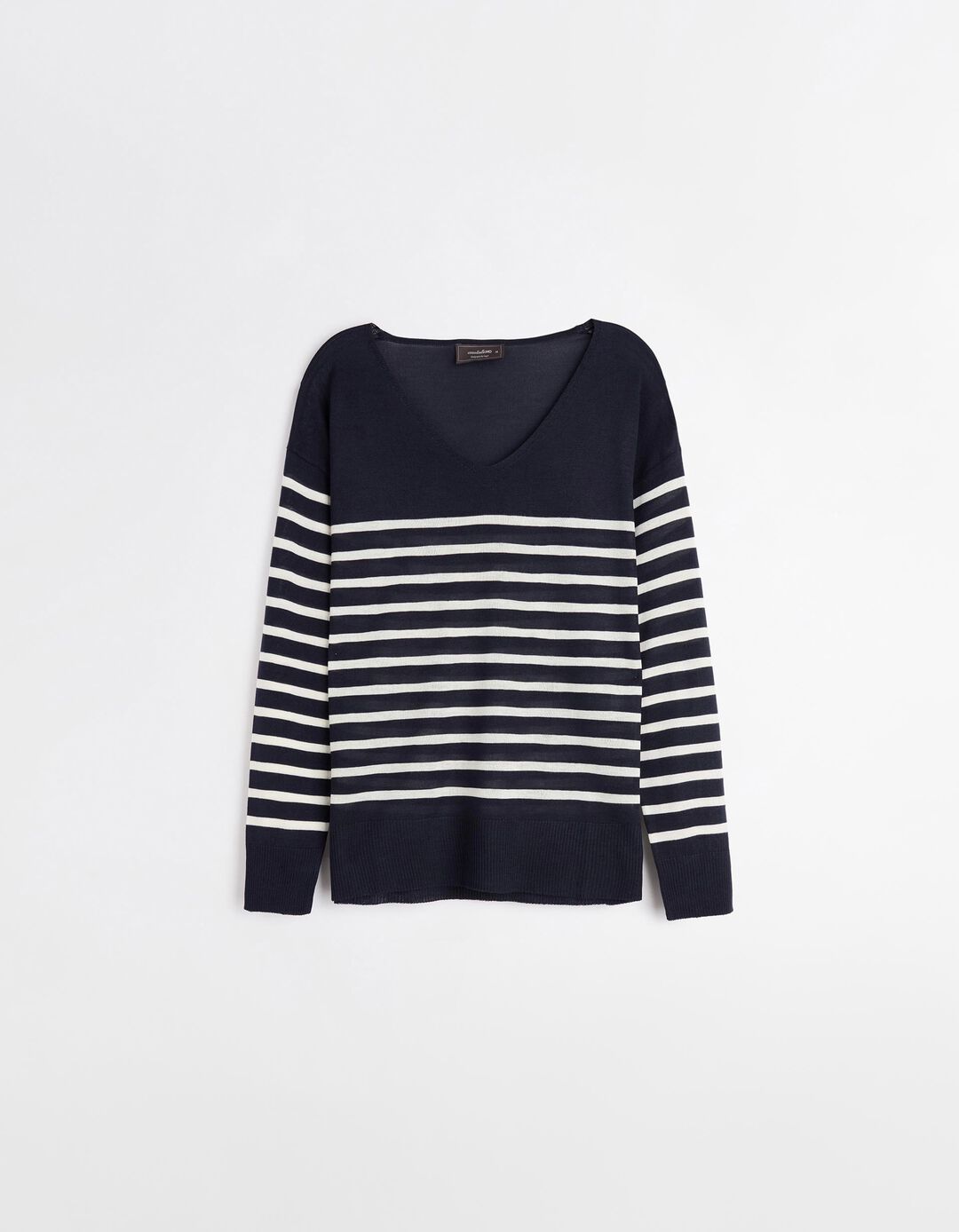 Camisola Malha Fina, Mulher, Azul Escuro