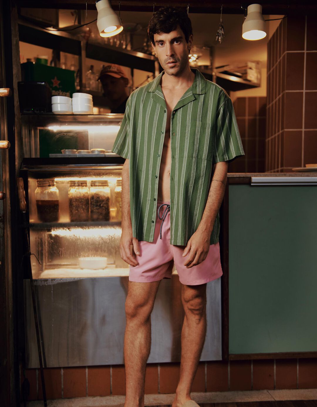Cal&ccedil;&otilde;es de Banho, Homem, Rosa