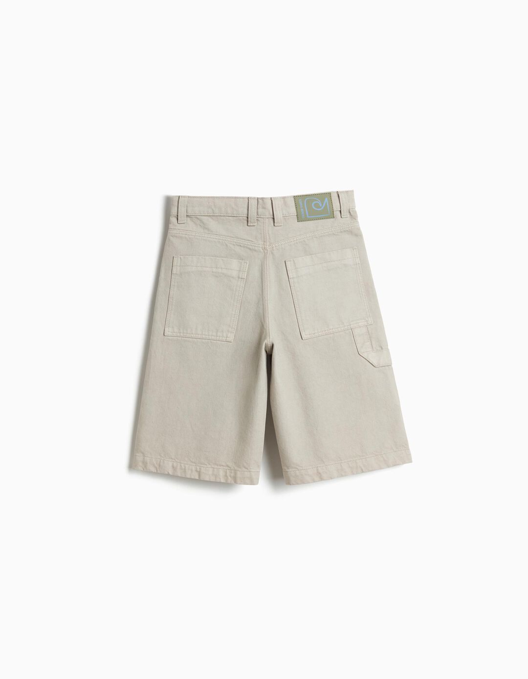 Cal&ccedil;&otilde;es de Ganga 'Loose Fit', Menino, Bege Claro