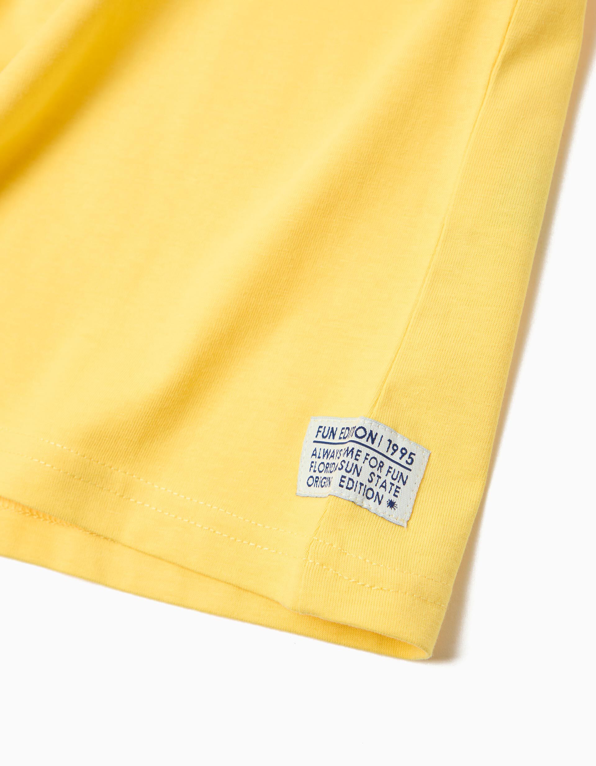 Comprar Online T-shirt Estampada, Menino, Amarelo