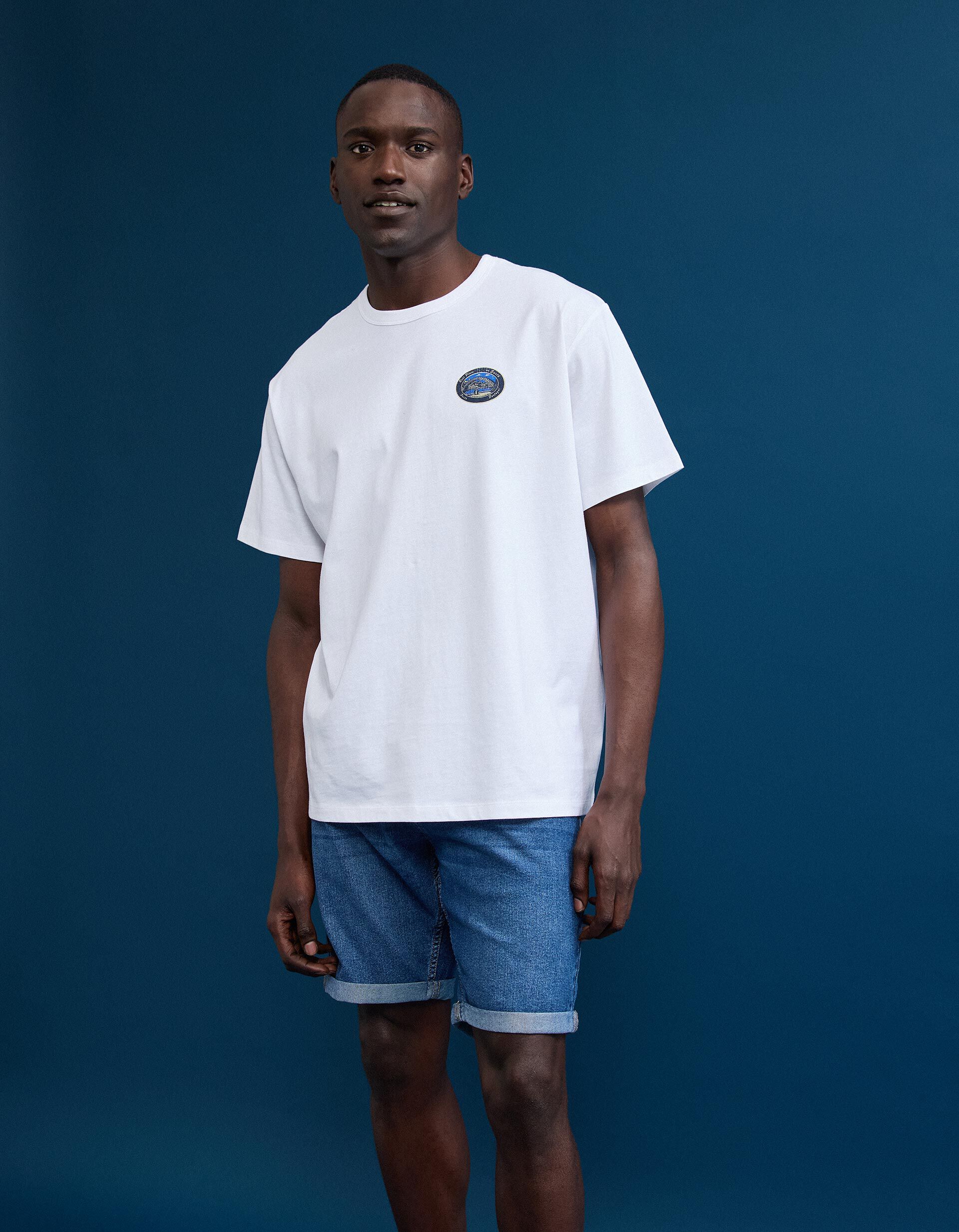 Comprar Online T-shirt Jersey Estampada, Homem, Branco