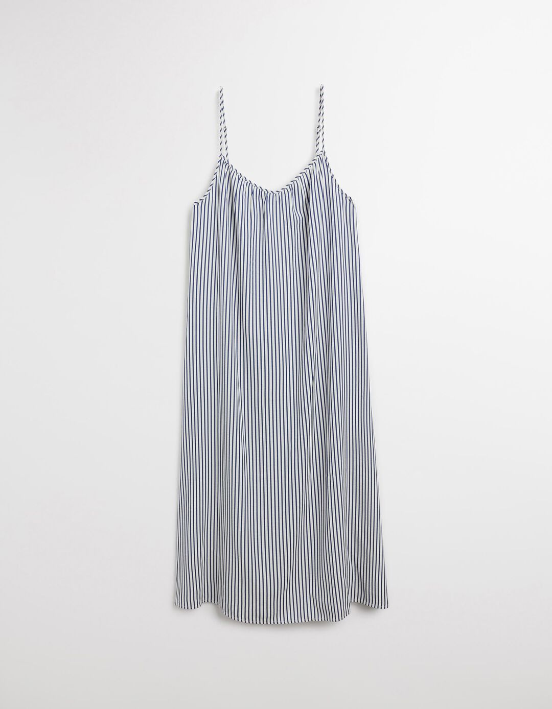 Vestido de Riscas, Mulher, Azul