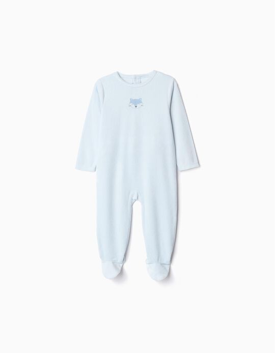 Comprar Online Babygrow Aveludado, Bebé Menino, Azul Claro