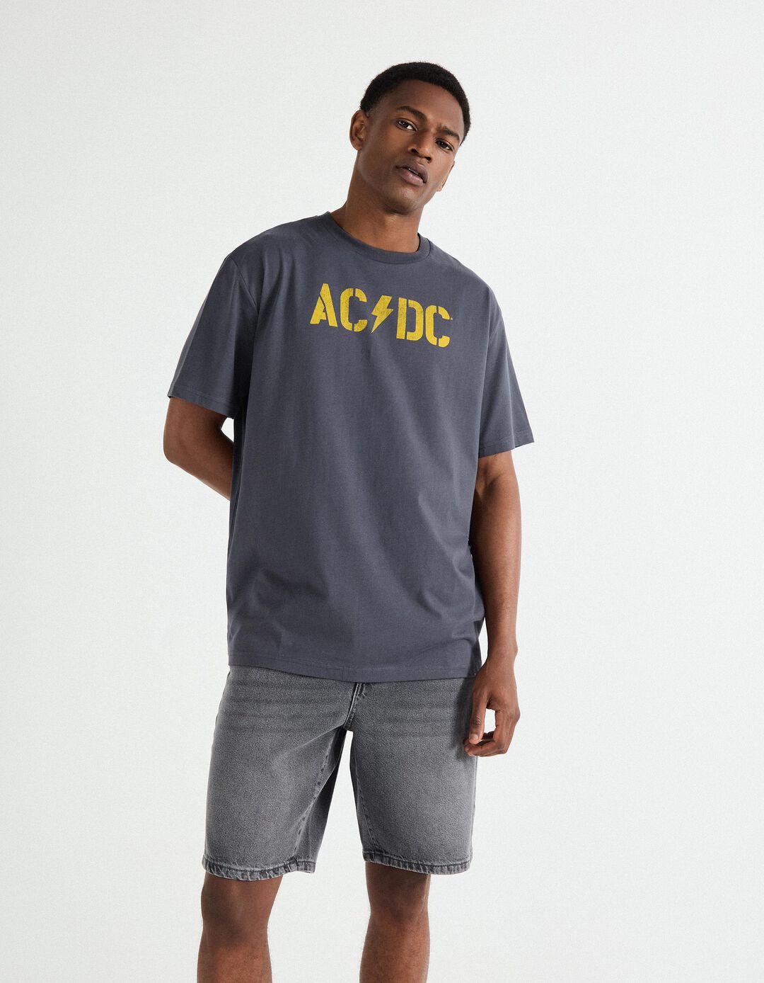 T-shirt 'AC/DC', Homem, Preto