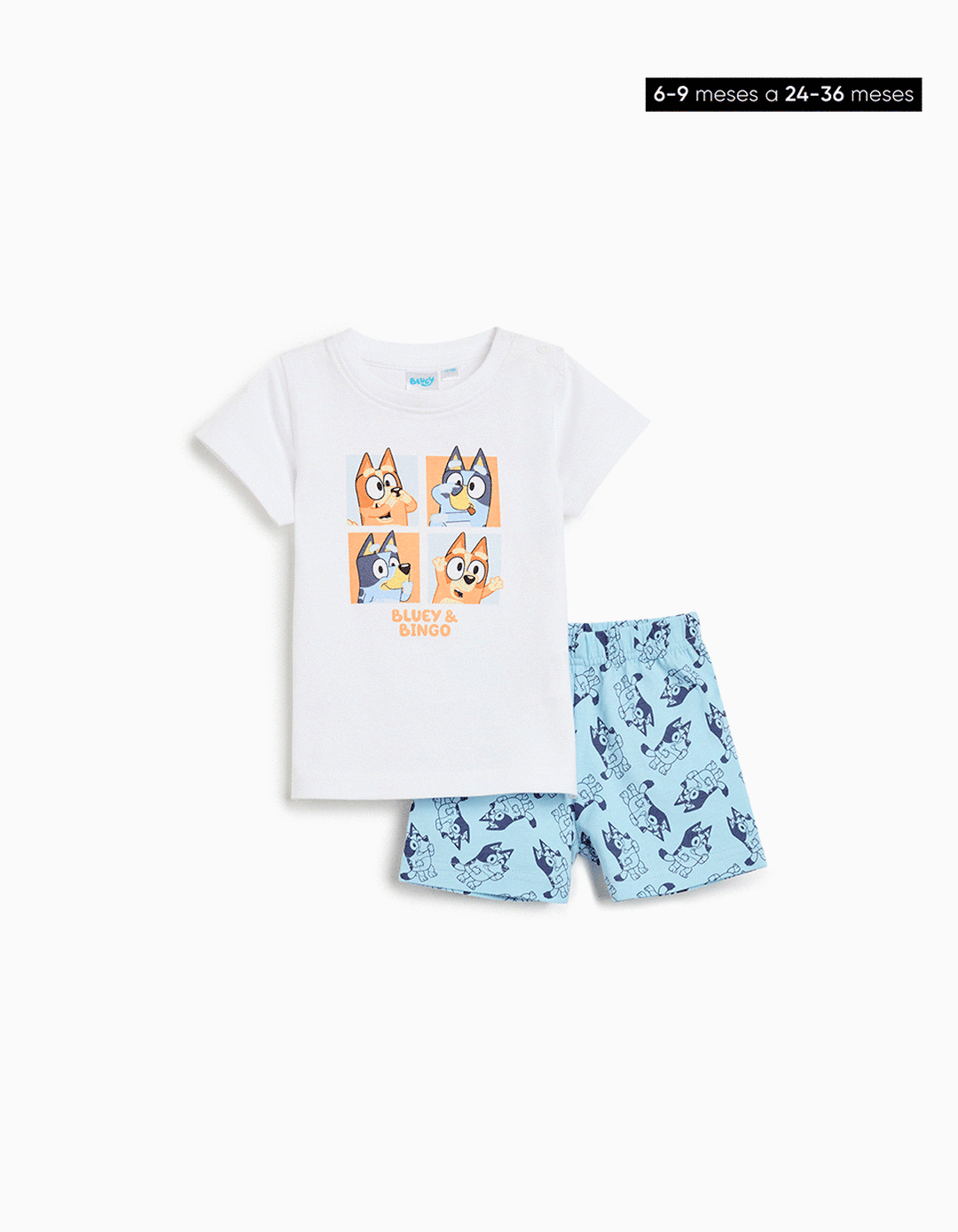 Pijama 'Bluey', Menino, Branco