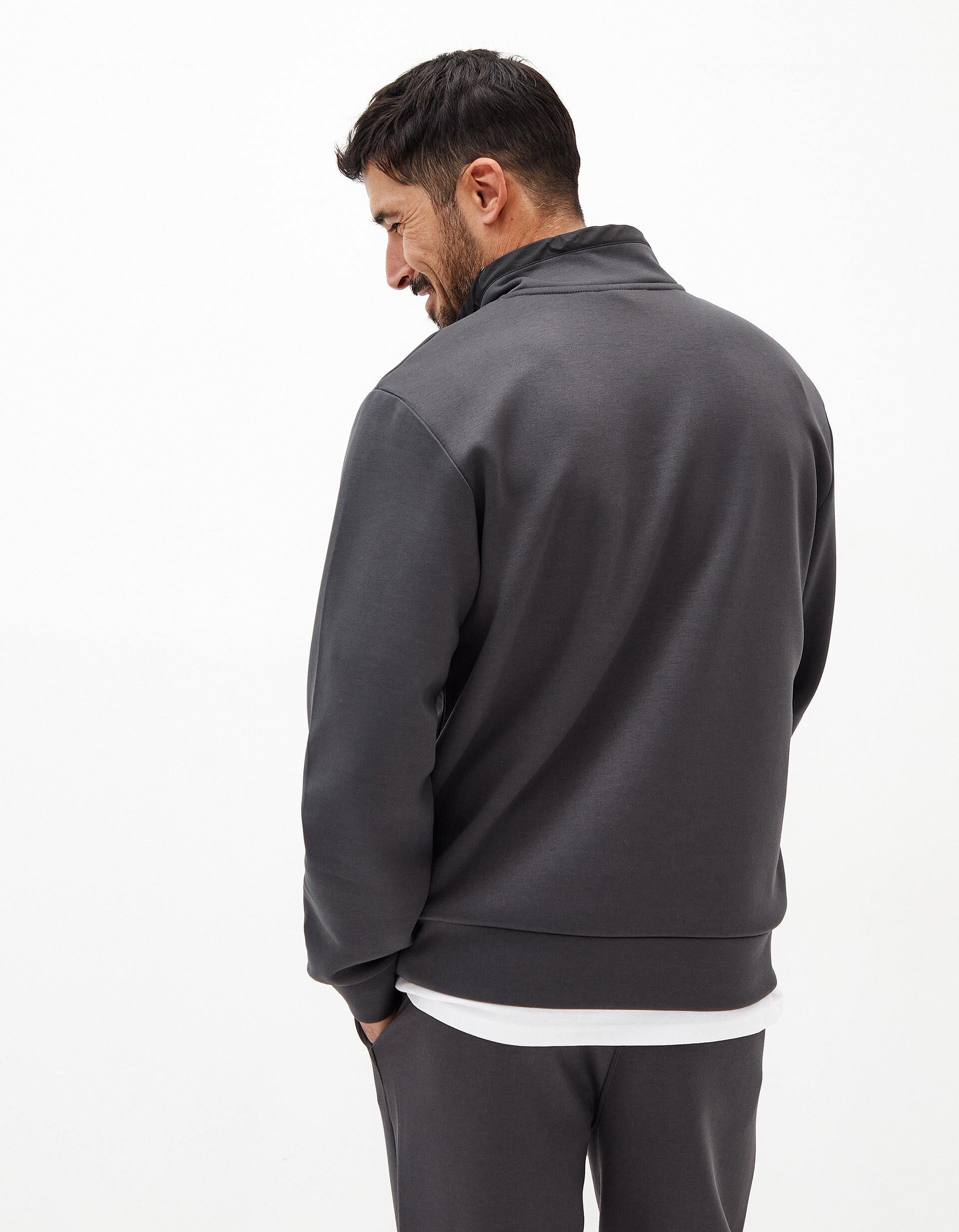 Comprar Online Sweatshirt Fecho de Correr, Homem, Cinzento Escuro