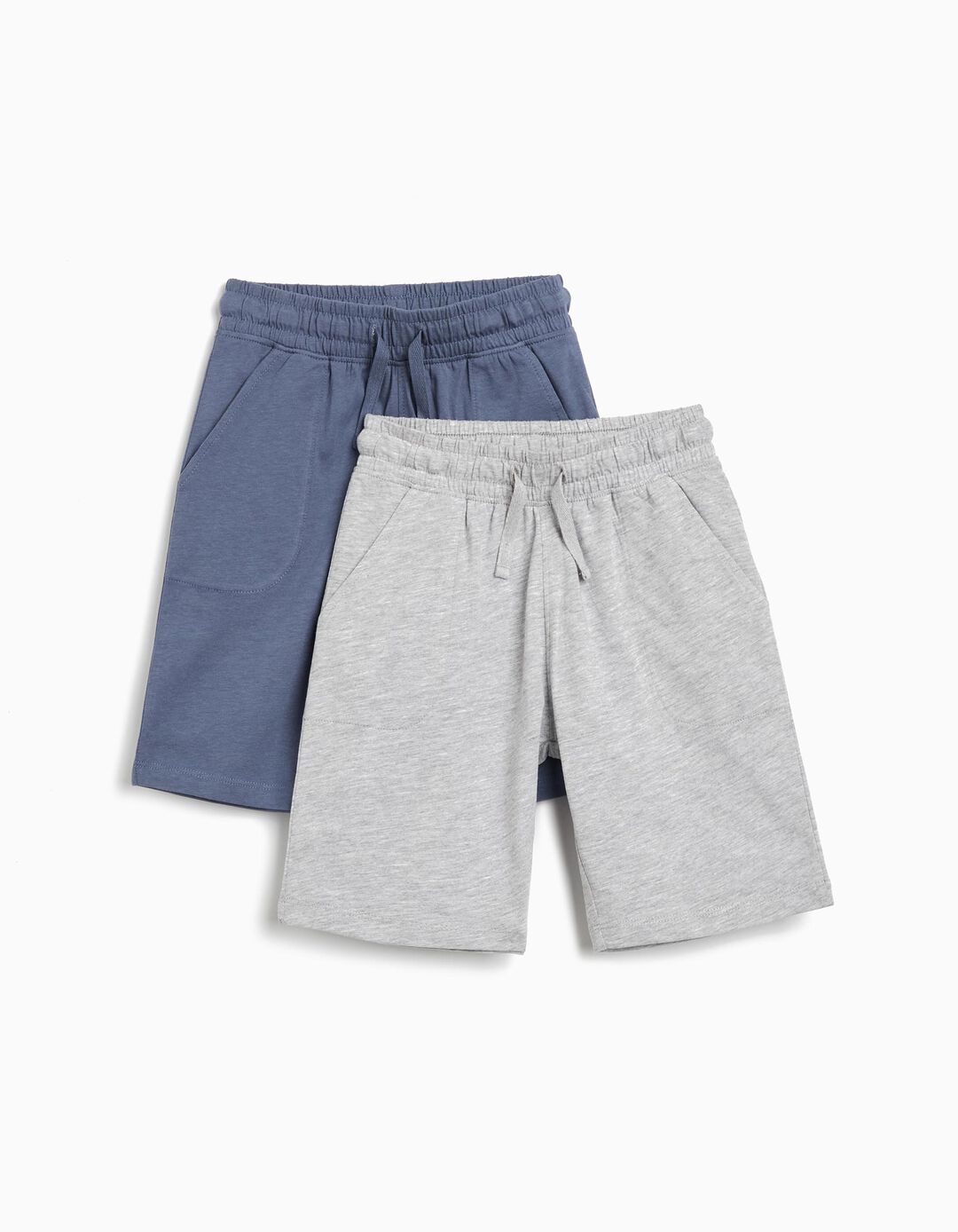 Pack 2 Calções Jersey, Menino, Azul