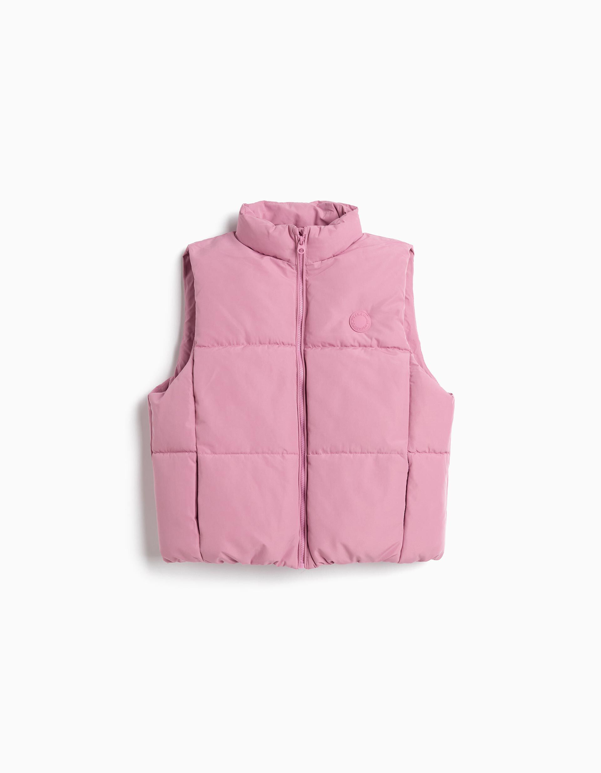 Colete Acolchoado, Menina, Rosa