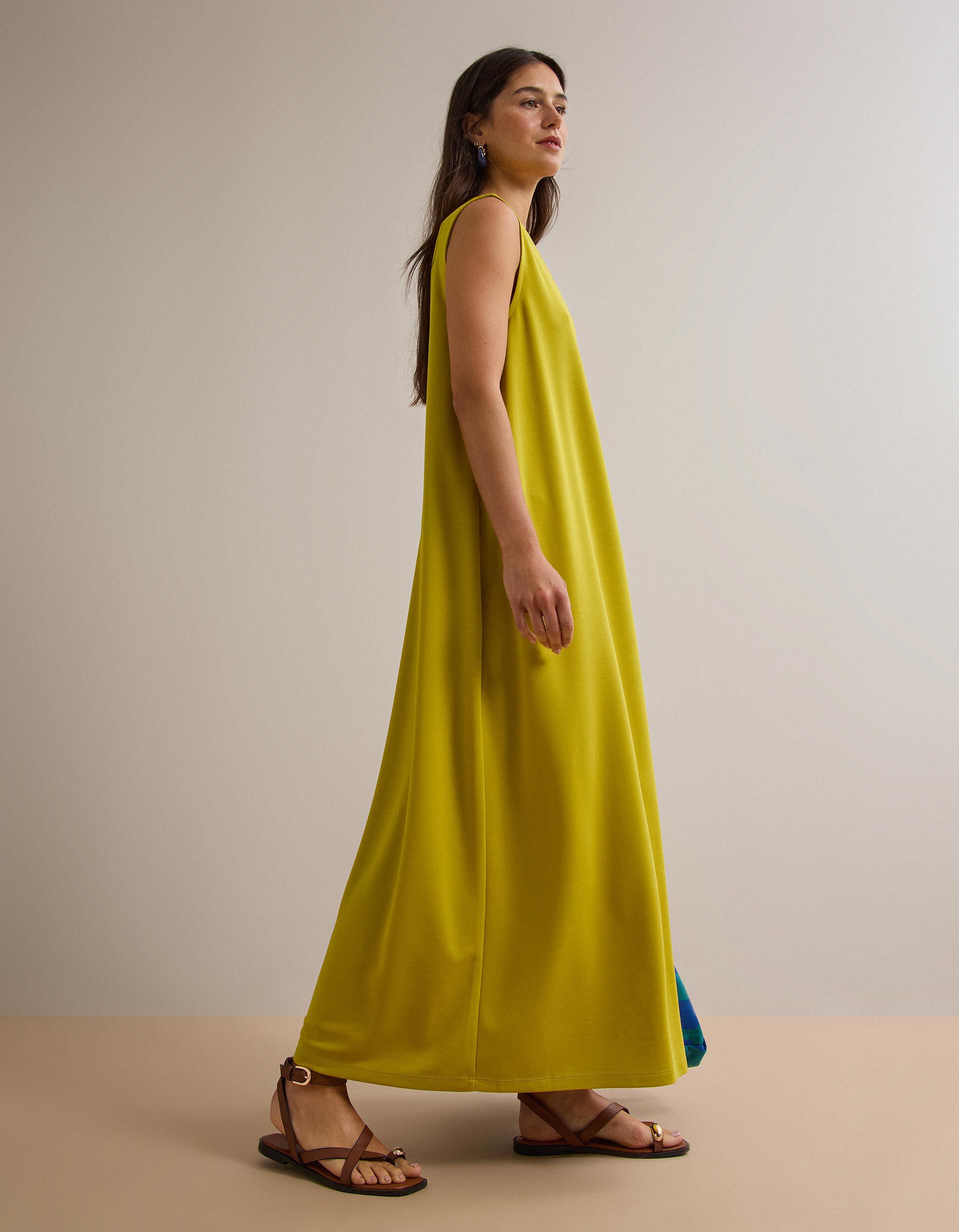 Comprar Online Vestido Comprido, Mulher, Amarelo