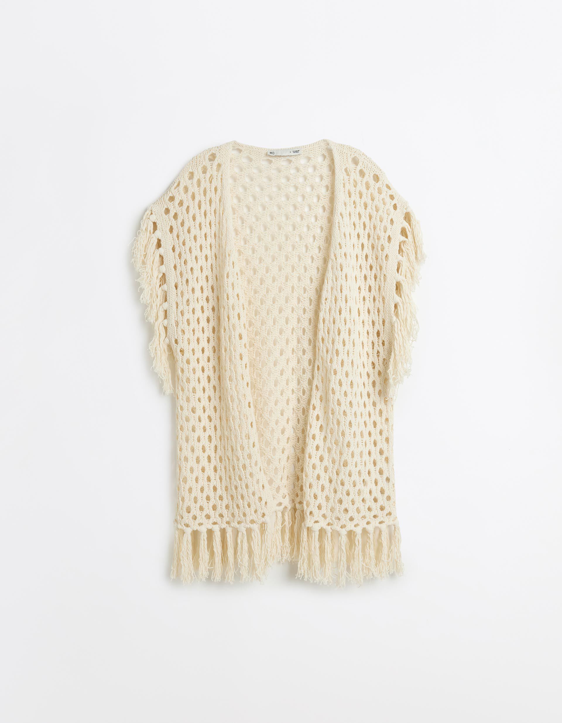 Comprar Online Casaco Malha Tricotada, Mulher, Cru