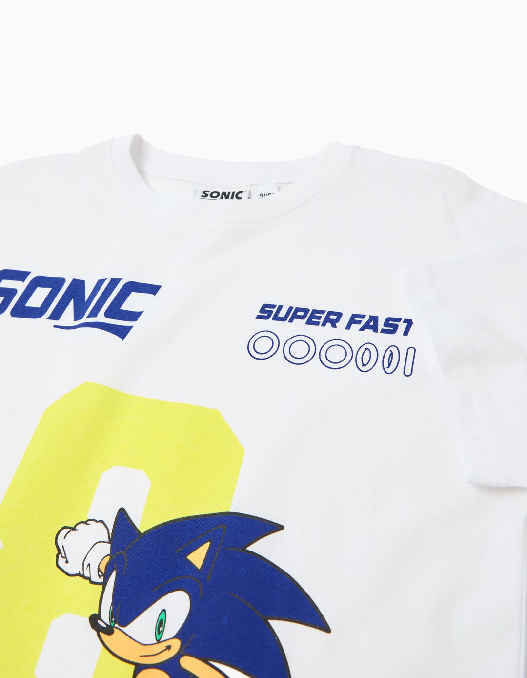 T-shirt 'Sonic', Menino, Branco