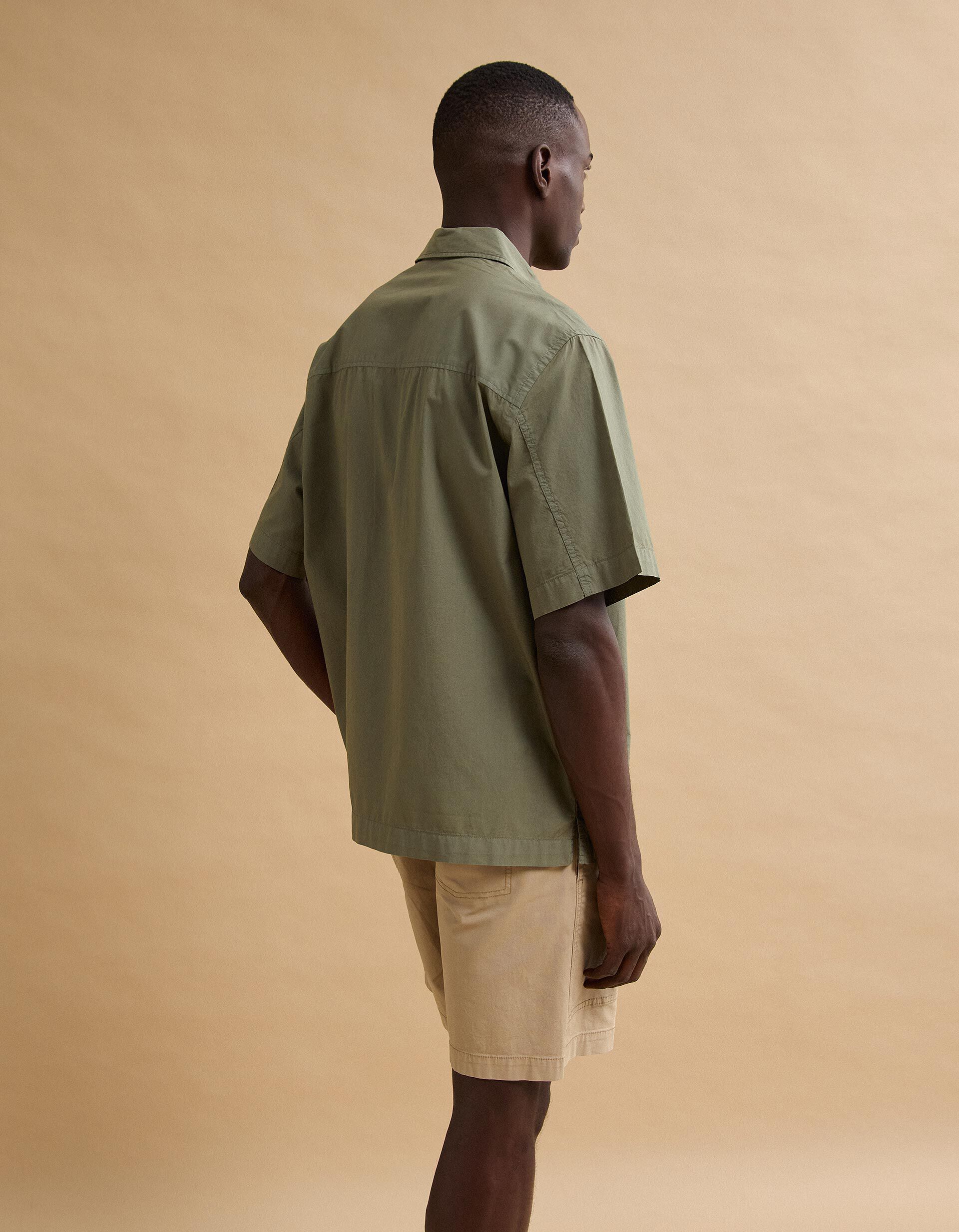Comprar Online Camisa Popline, Homem, Verde Escuro