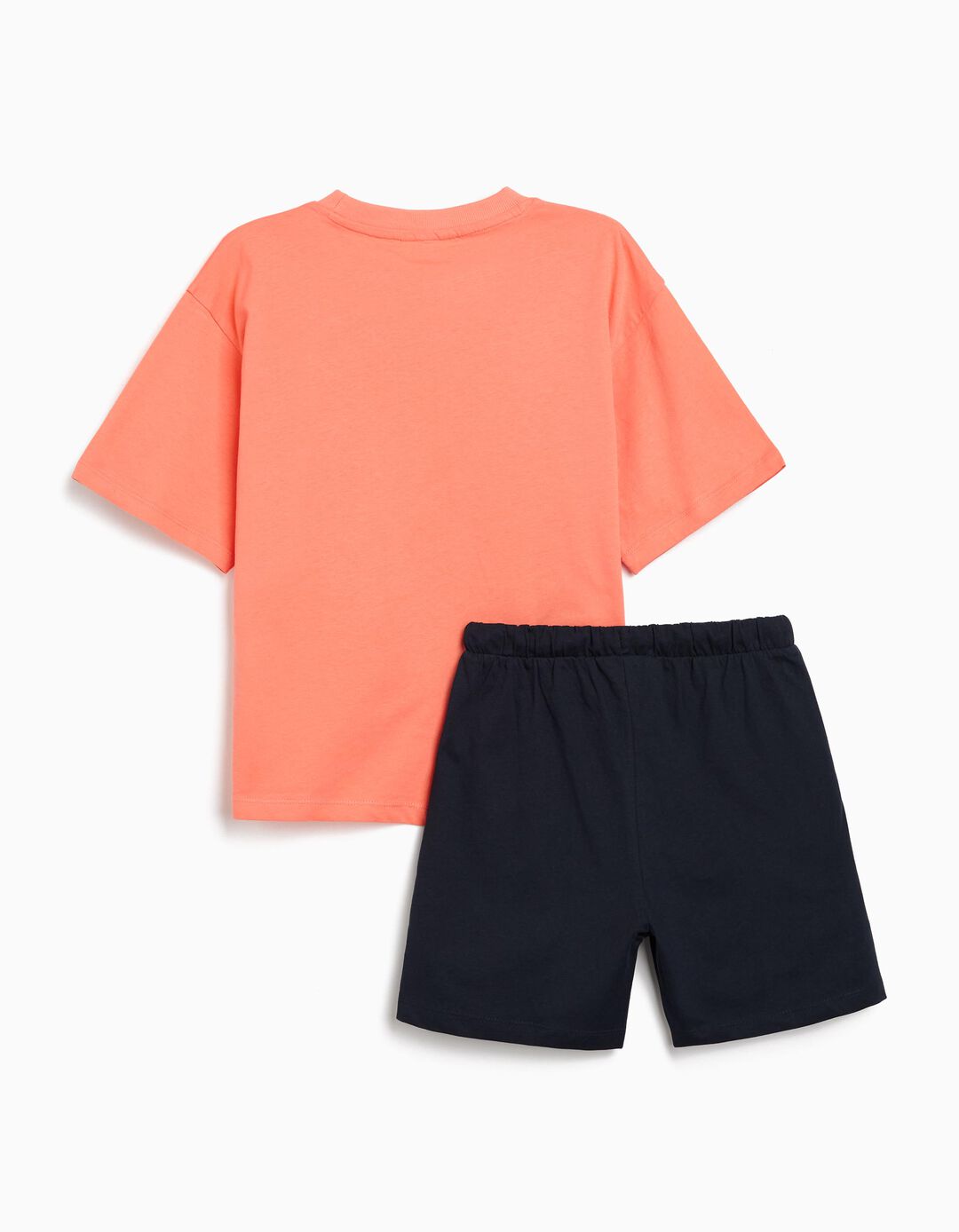Conjunto T-Shirt e Calções, Menino, Laranja