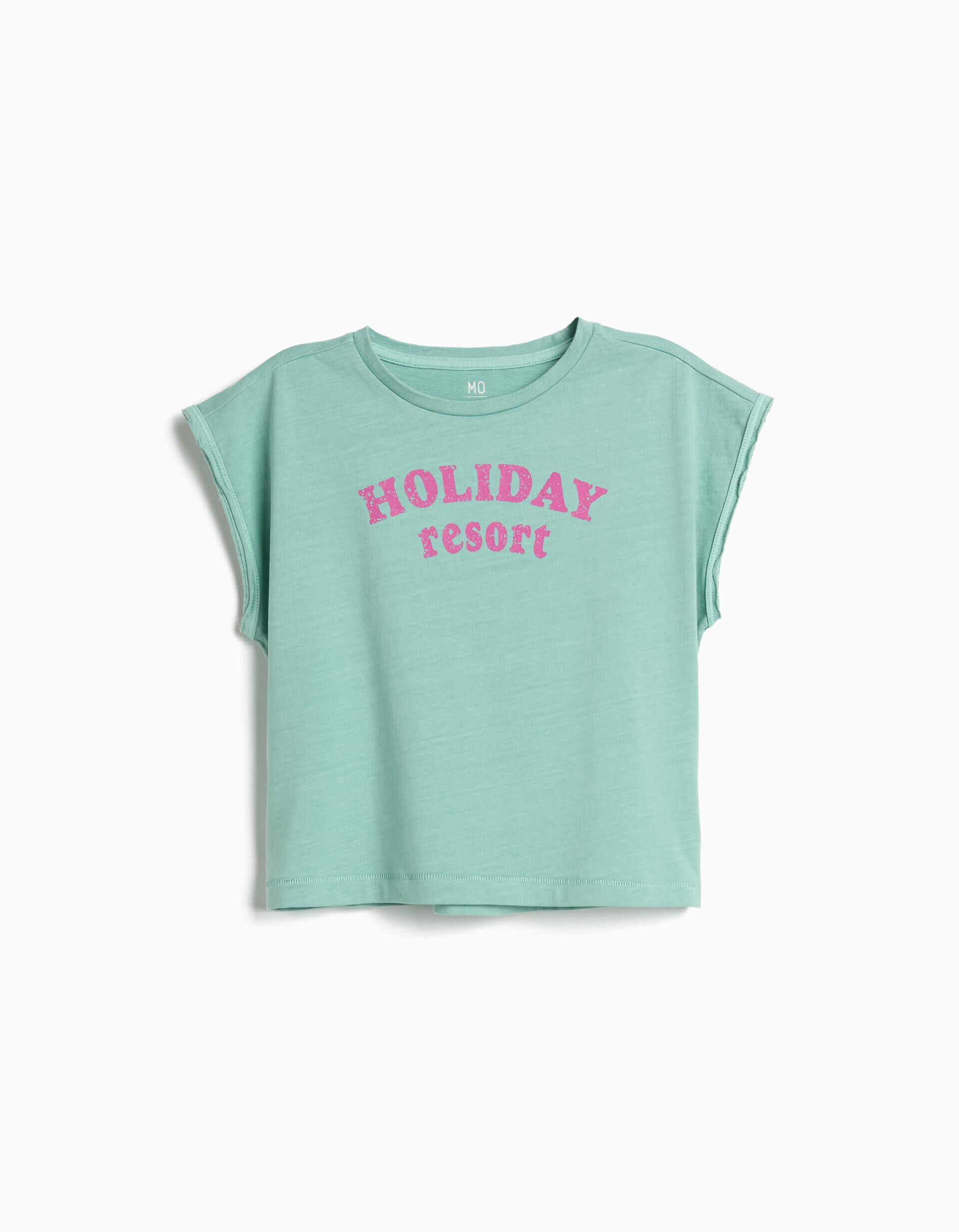 Comprar Online T-shirt Estampada, Menina, Verde Claro