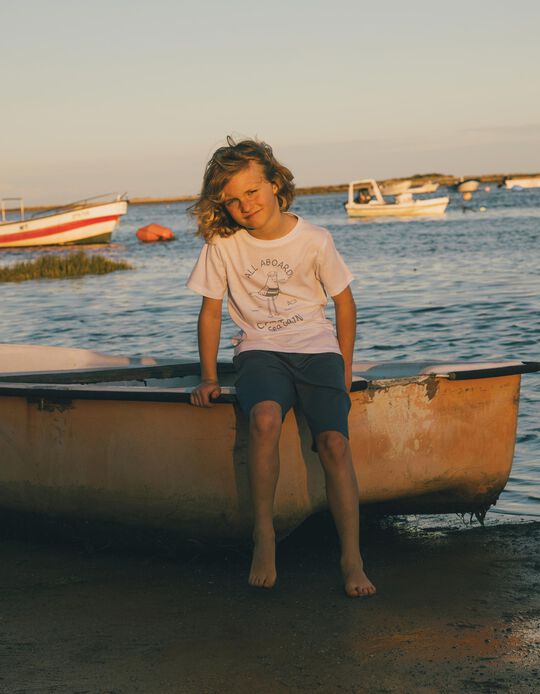 Comprar Online T-shirt Estampado, Menino, Branco