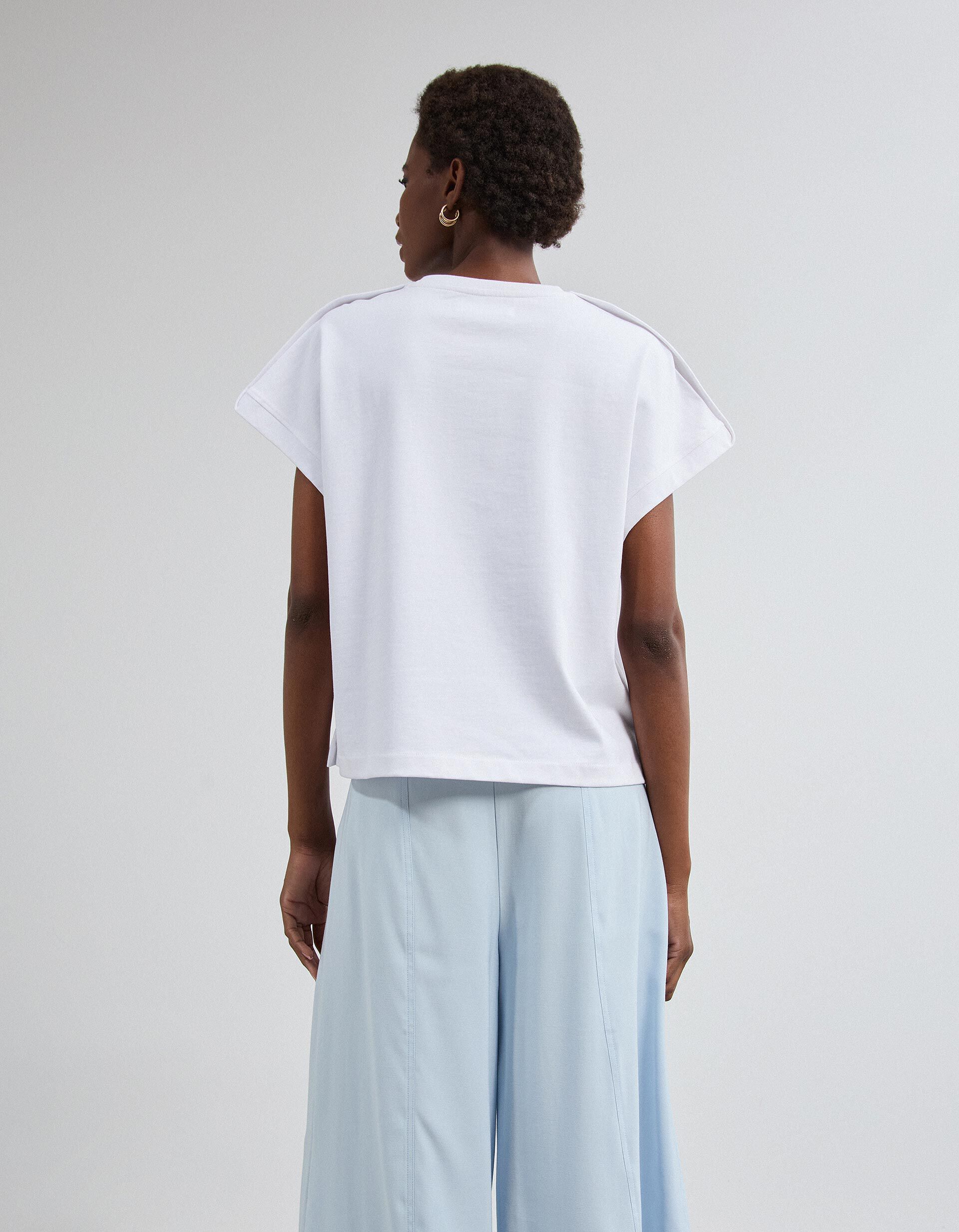 Comprar Online T-shirt Com Detalhe, Mulher, Branco