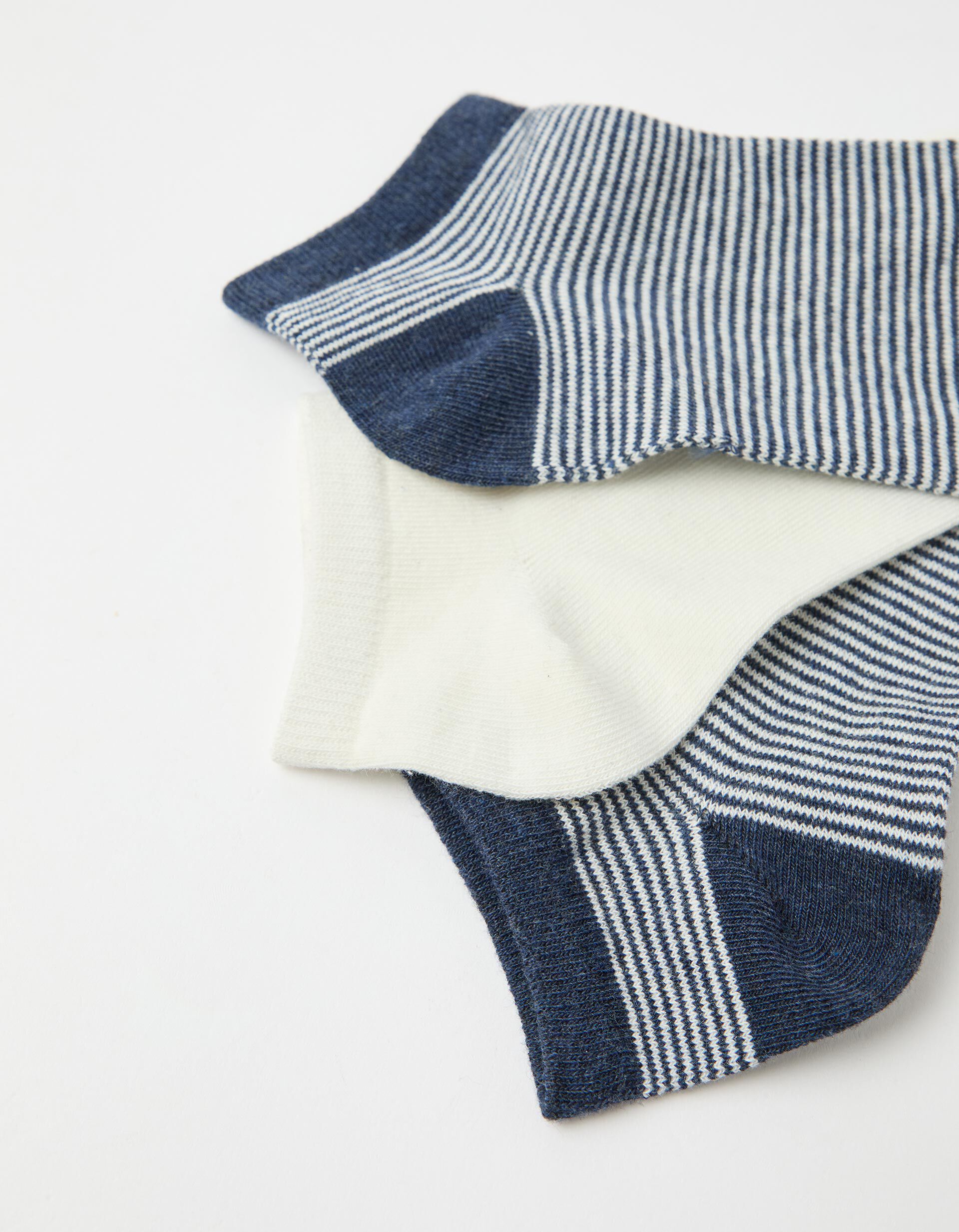 Comprar Online Pack 3 Pares de Meias Tornozelo, Homem, Azul Escuro