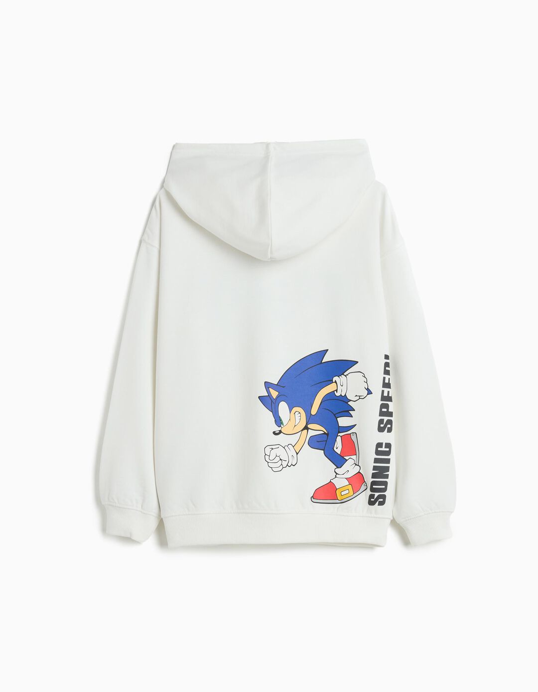 Sweatshirt Capuz 'Sonic', Menino, Branco
